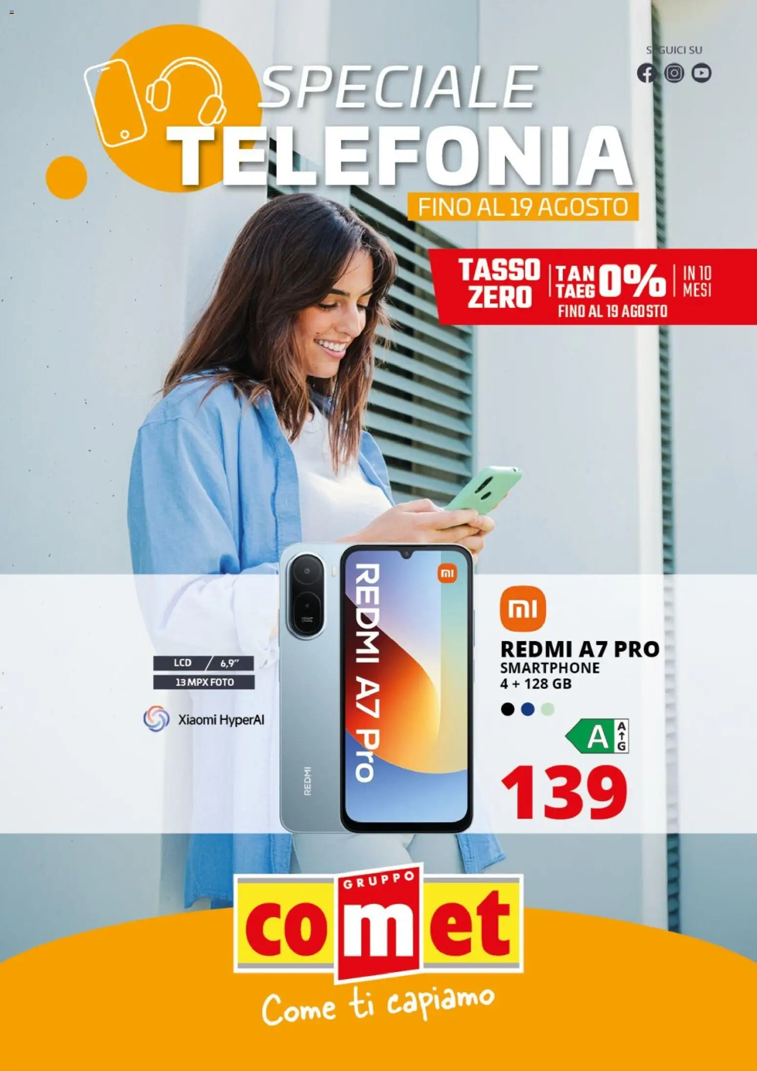 Volantino Comet del 30/07/2026 | Pagina: 1 | Prodotti: Xiaomi, Smartphone