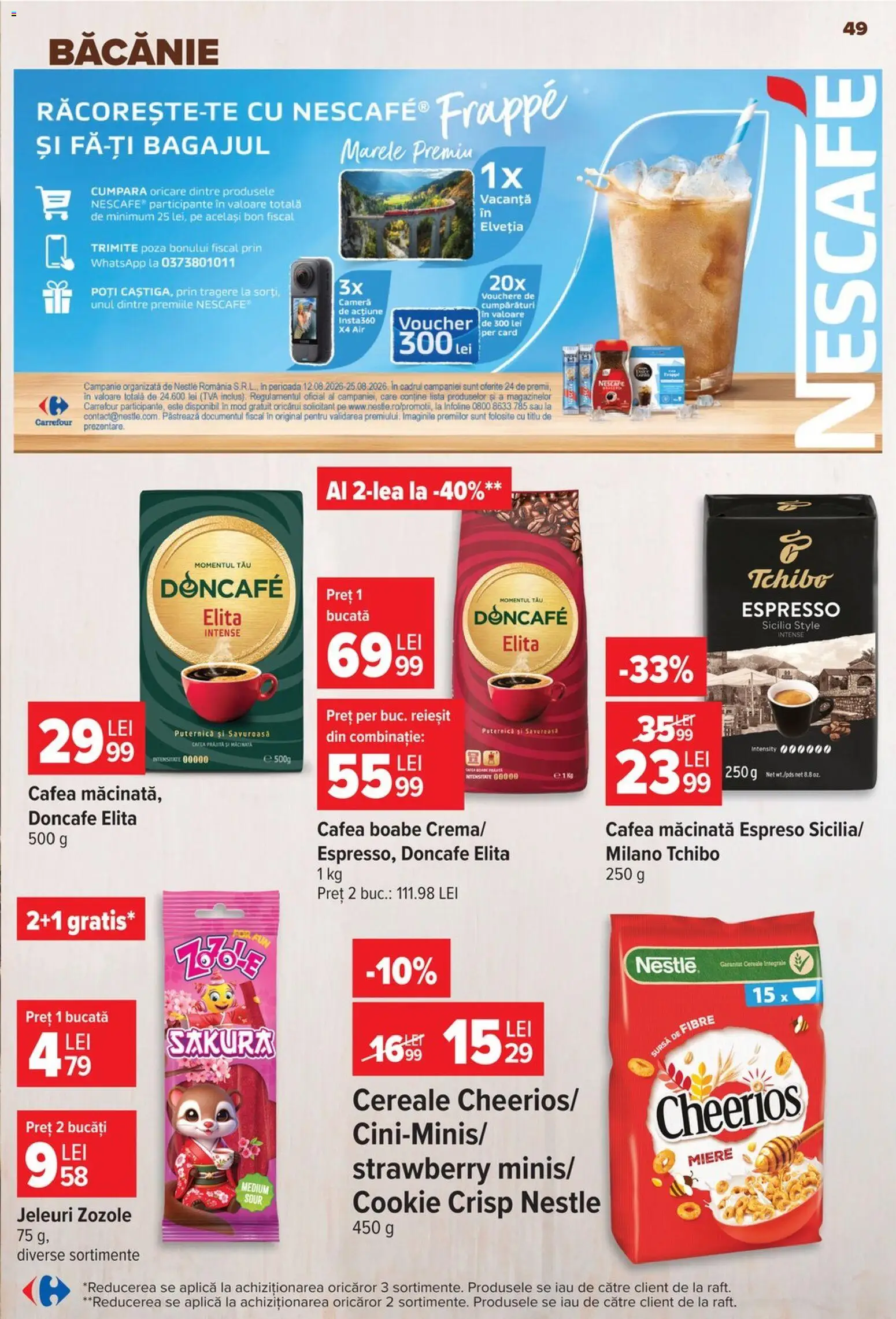 Noul catalog Carrefour – valabil de la 12.08.2026 | Pagină: 50 | Produse: Style, Cafea macinata, Raft, Doncafe