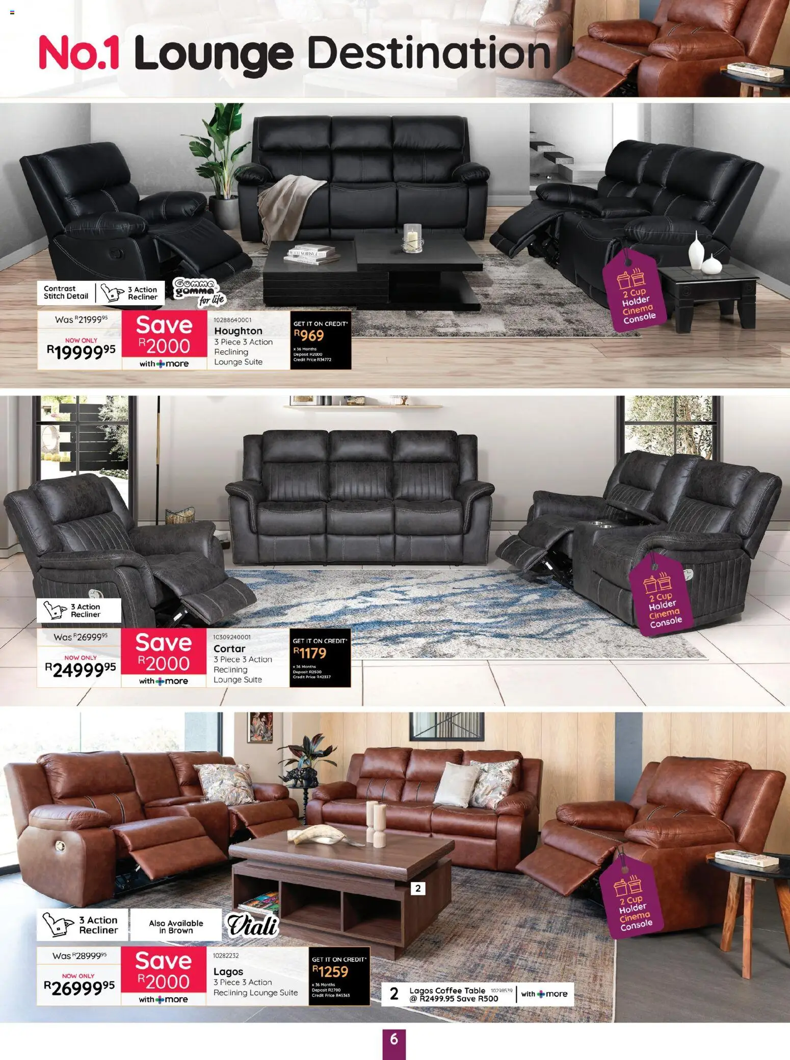 New Bradlows catalogue – valid from 16.04.2026 | Page: 6 | Products: Coffee table, Table, Lounge suite, Coffee