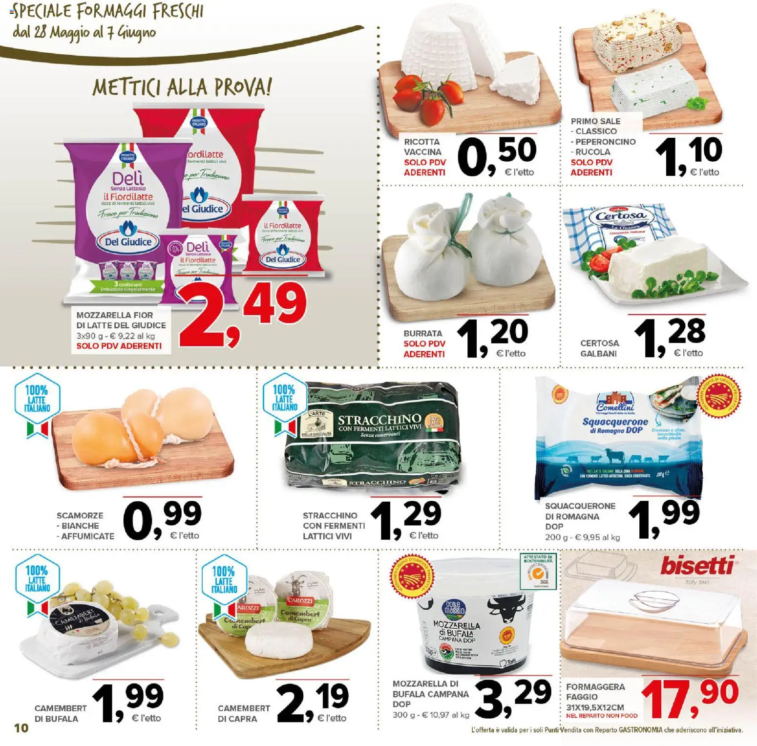 Volantino Todis del 28.05.2026 | Pagina: 10 | Prodotti: Sale, Peperoncino, Crescenza, Burrata