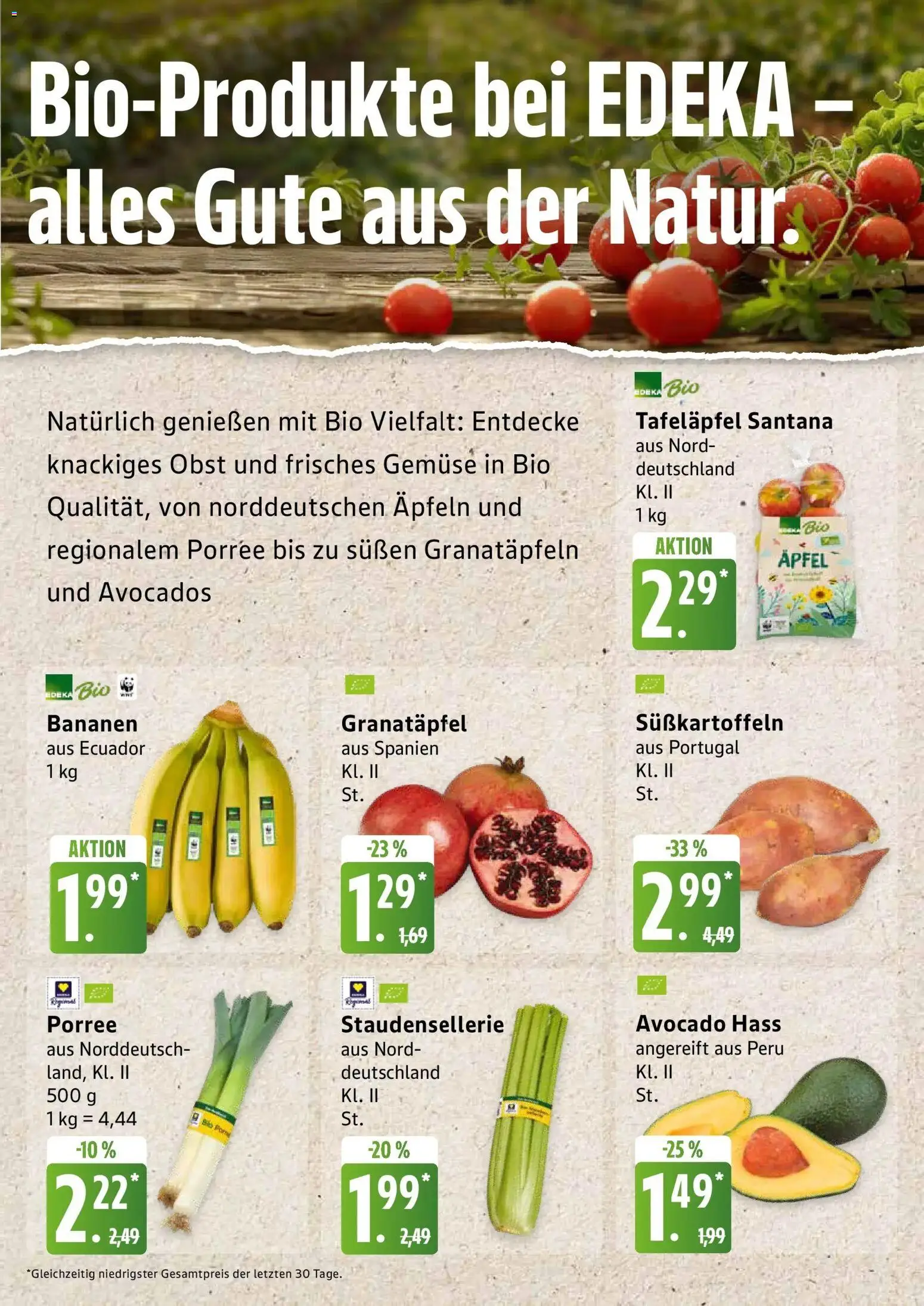 Edeka Prospekt Tostedt (ab 05.10.2026) » Angebote Online | Seite: 6 | Produkte: Granatapfel, Bananen, Avocado, Gemüse