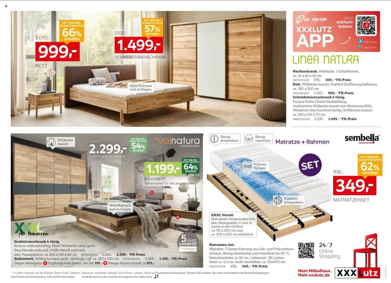 XXXLutz Nr. 1 beim Preis – gültig ab 01.08.2026 | Seite: 11 | Produkte: Bett, Matratze, Lattenrost, Drehtürenschrank