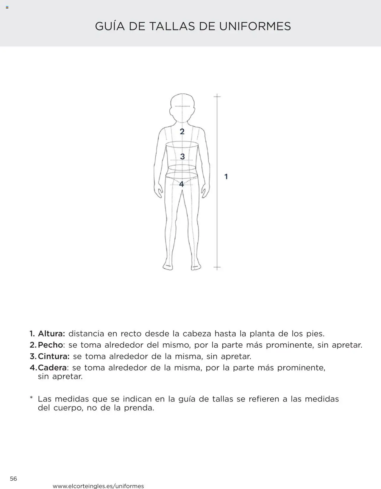 El Corte Inglés Uniformes │ válido desde el 22/04/2025 | Página: 56