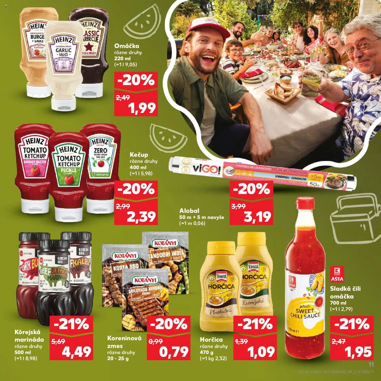Kaufland SK akciós ujság - amely érvényes a következő dátumtól: 2026.07.01. | Oldal: 11 | Termékek: Chili, Bacon, Gin, Ketchup