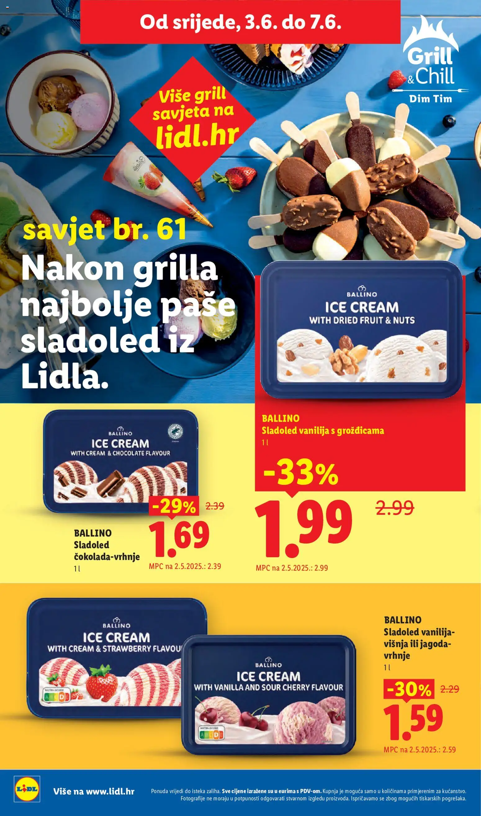 Lidl katalog | vrijedi od 01.06.2026 | Stranica: 60 | Proizvodi: Sladoled