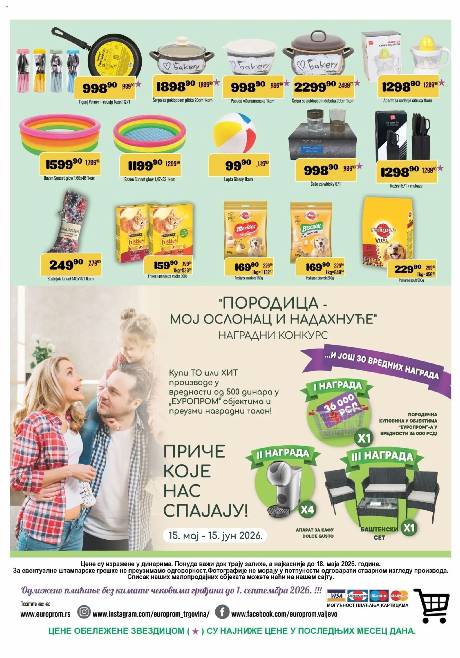 Europrom katalog - važi od 20.05.2026 | Strana: 12 | Proizvode: Lopta, Pedigree, Purina, Makaze