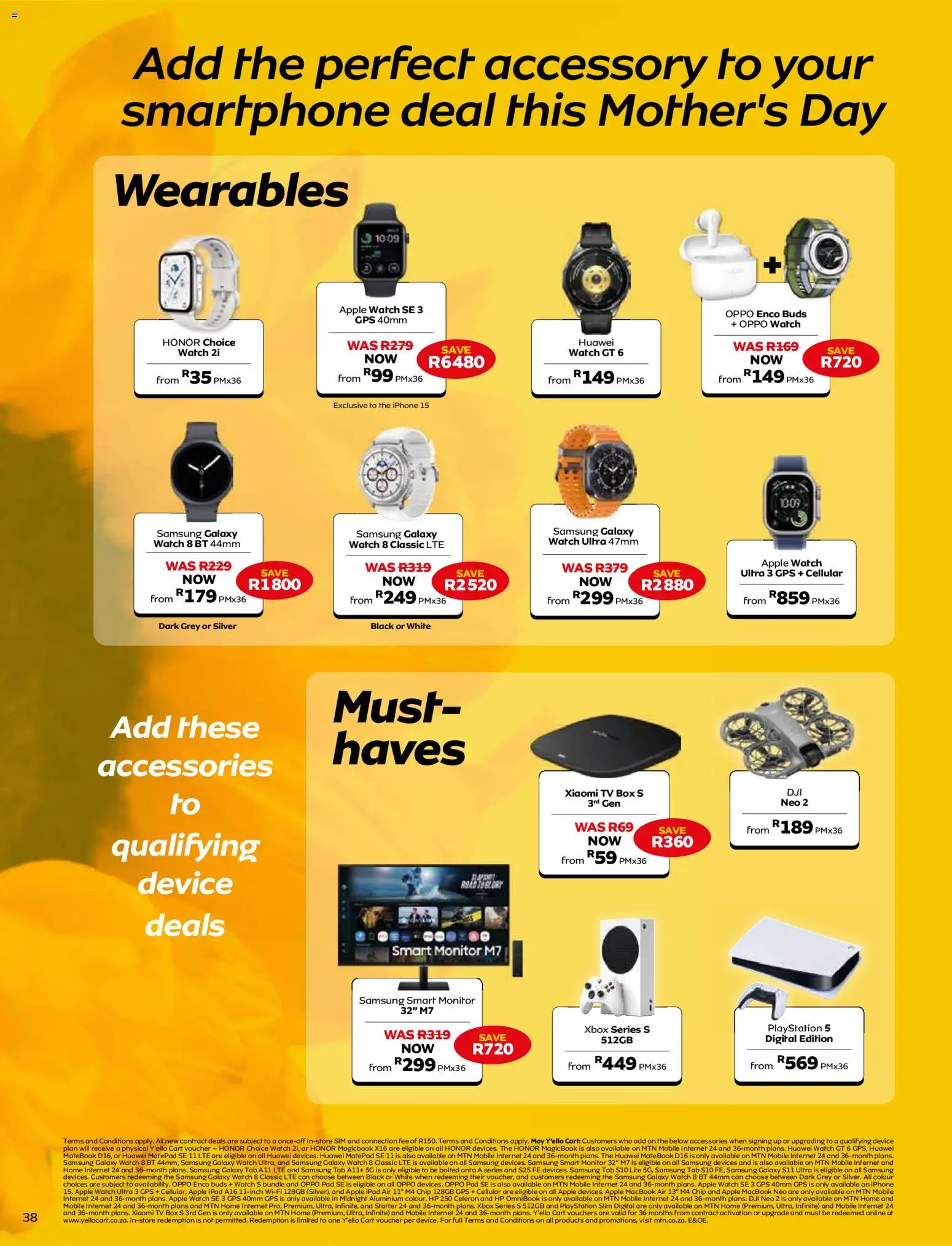 New MTN catalogue – valid from 07.05.2026 | Page: 38 | Products: Sim, Watch, Monitor, TV