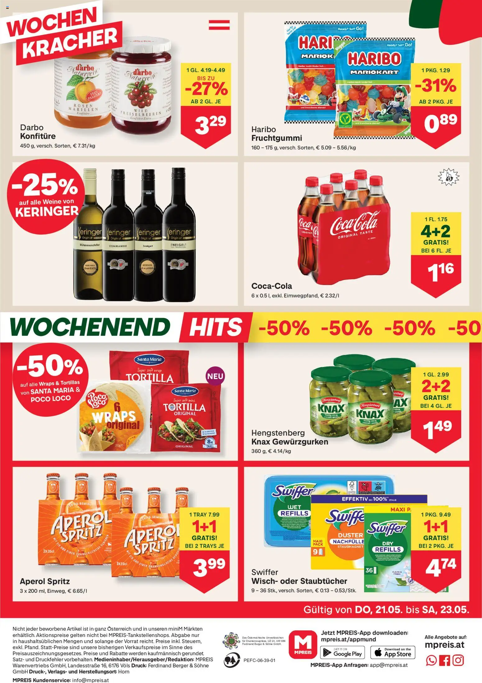 MPREIS Flugblatt gültig ab 21.05.2026 | Seite: 12 | Produkte: Eis