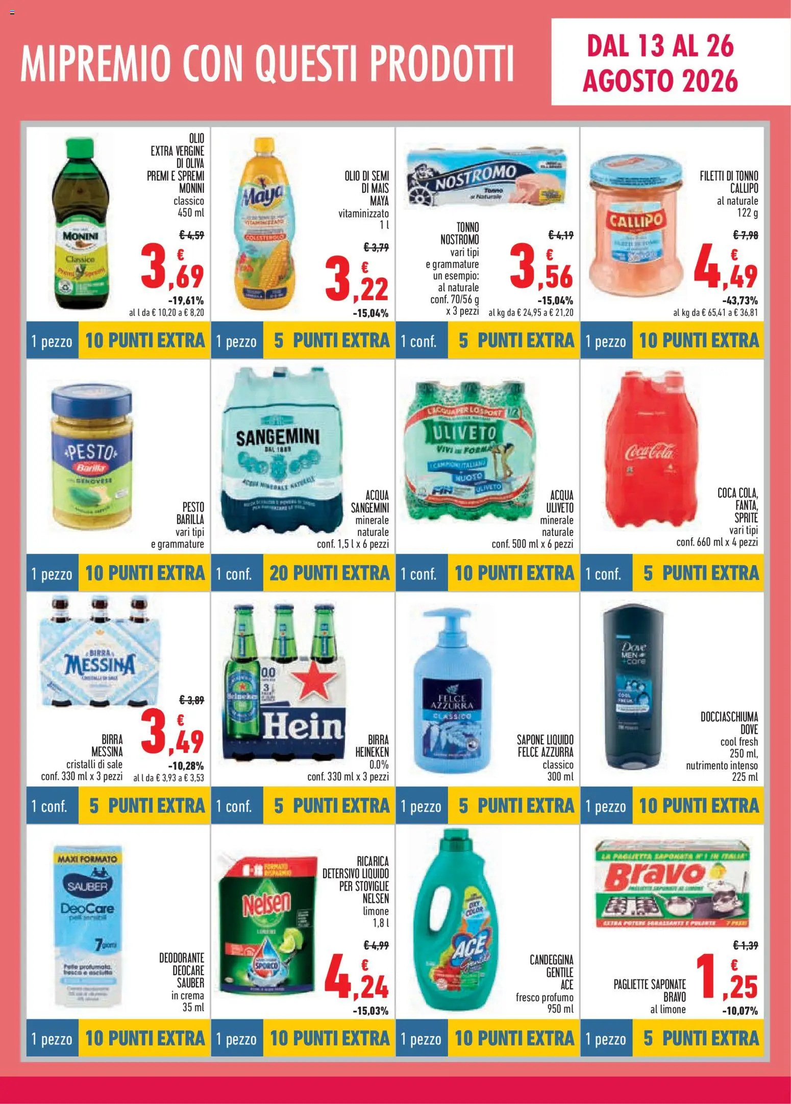 Volantino Conad del 13/08/2026 | Pagina: 5 | Prodotti: Paté, Birra Heineken, Sale, Fanta