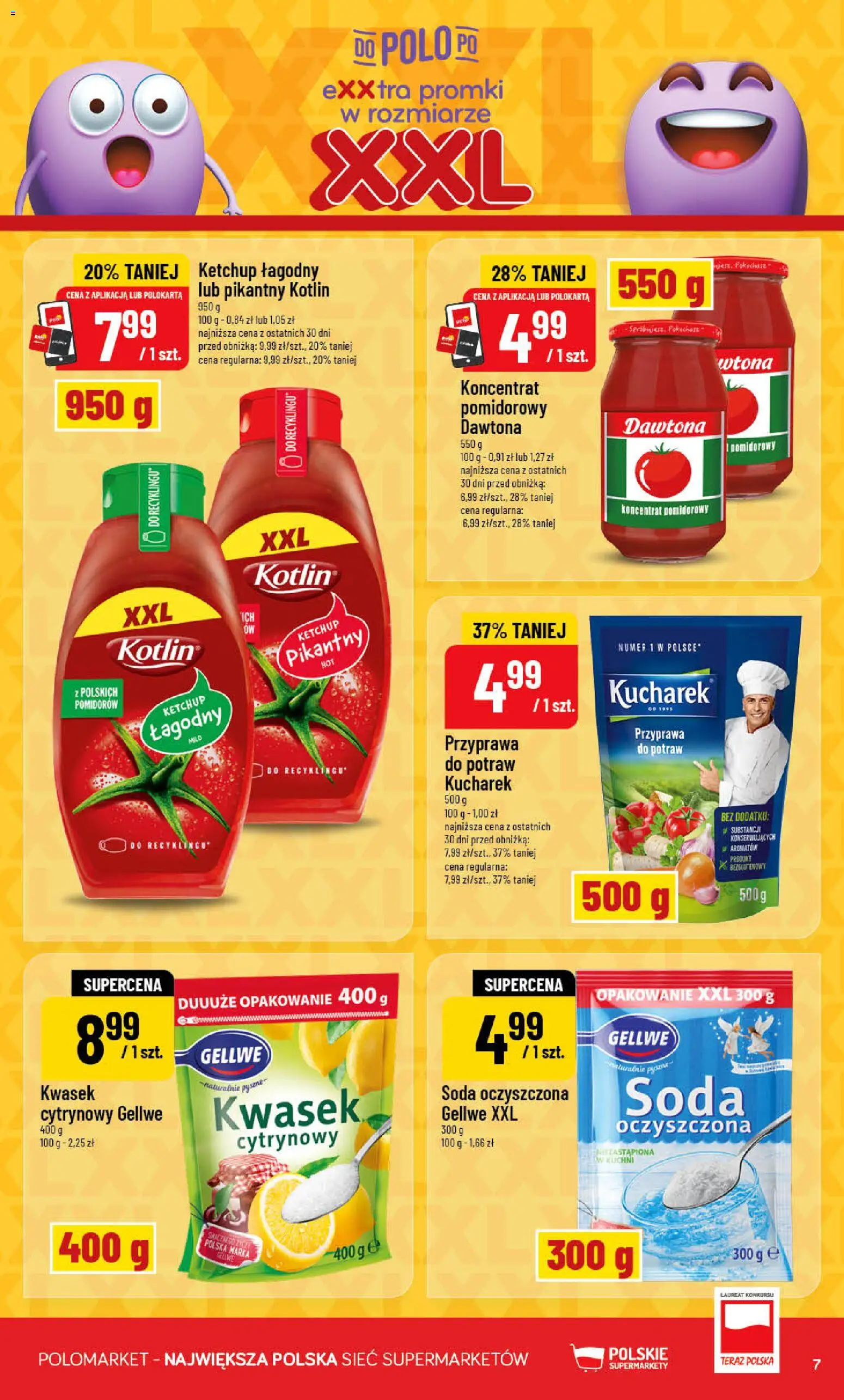 POLOmarket gazetka od 09.09.2026 | Strona: 7 | Produkty: Ketchup, Koncentrat pomidorowy, Soda oczyszczona