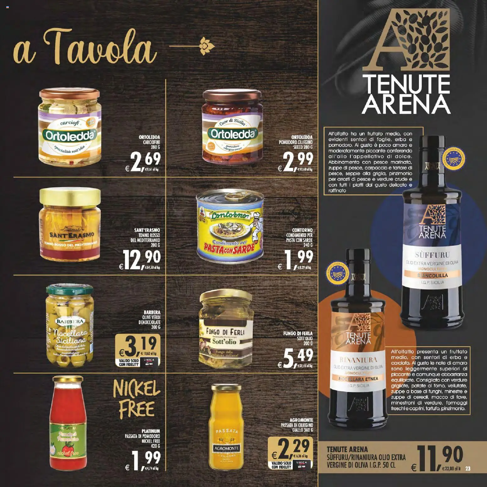 Volantino Decò del 29.05.2026 | Pagina: 23 | Prodotti: Verdure, Olive, Pasta, Tonno