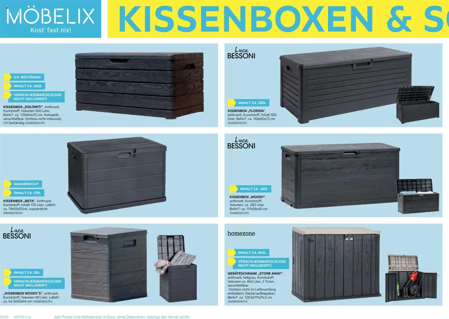 Möbelix Gartenmöbel gültig ab 16.03.2026 | Seite: 34