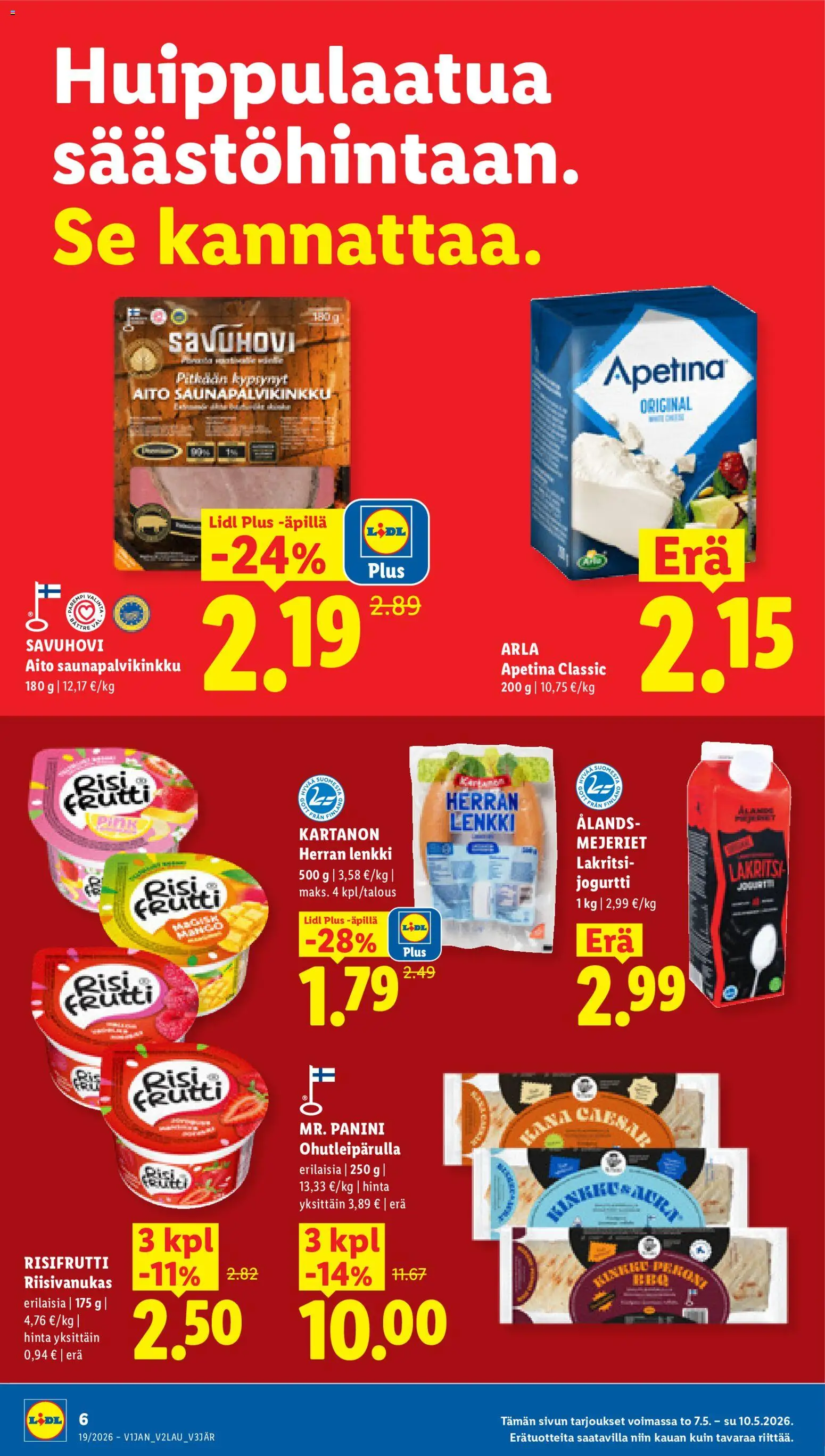 Lidl tarjoukset - Tampere – voimassa 07.05.2026 alkaen | Sivu: 6