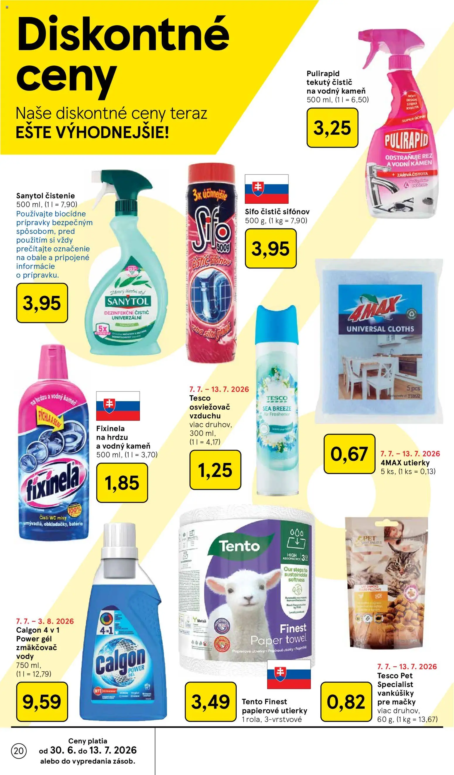 Nové Tesco akcie – leták je platný od 08.07.2026 | Strana: 20