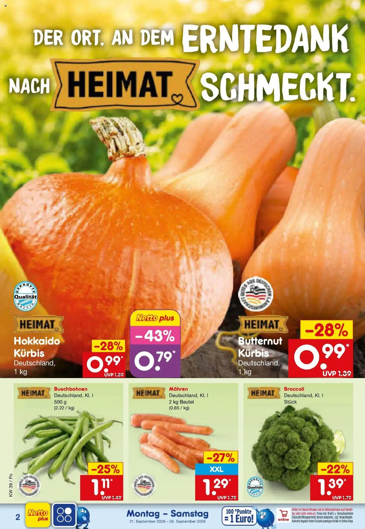 Netto Marken-Discount Prospekt Amberg – gültig ab 21.09.2026 | Seite: 8 | Produkte: Mohren, Kürbis
