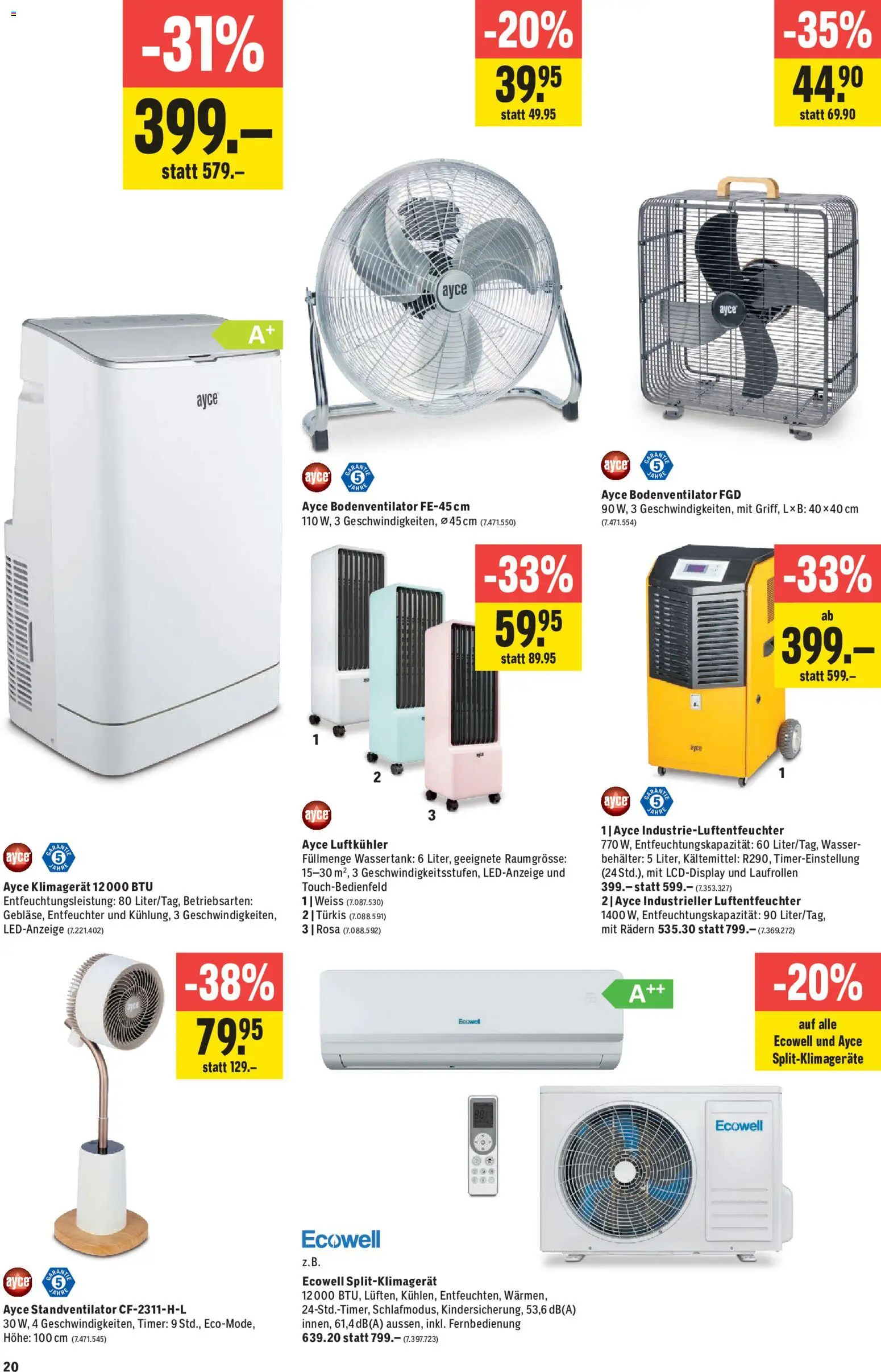 Jumbo aktionen – gültig ab 07.05.2026 | Seite: 20 | Produkte: Klimagerät, Wasser