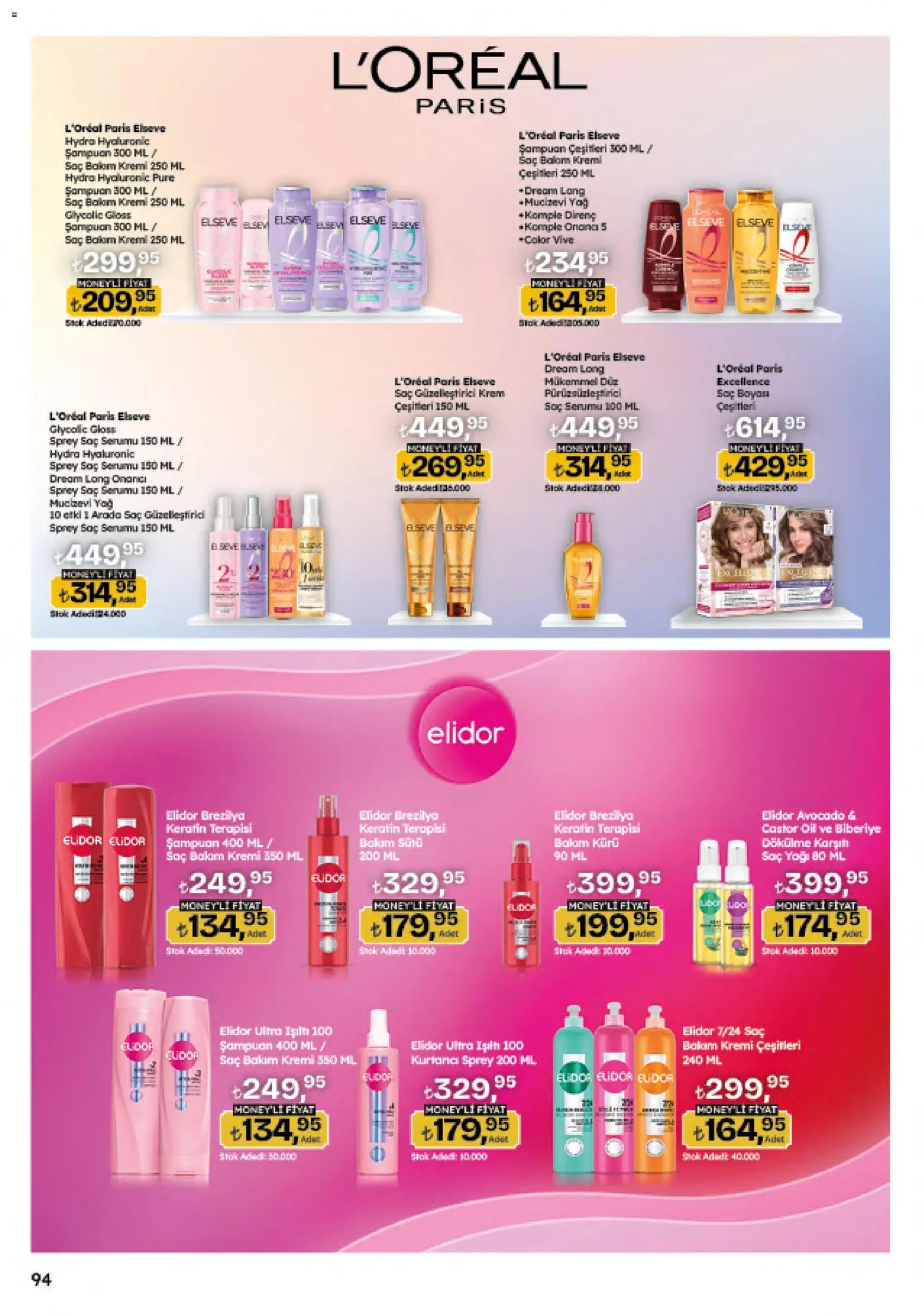 Migros Katalog - Migroskop - 09 Temmuz 2026 tarihinden itibaren geçerlidir | Sayfa: 94 | Ürünler: Şampuan, Saç yağı, Krem, Yağ