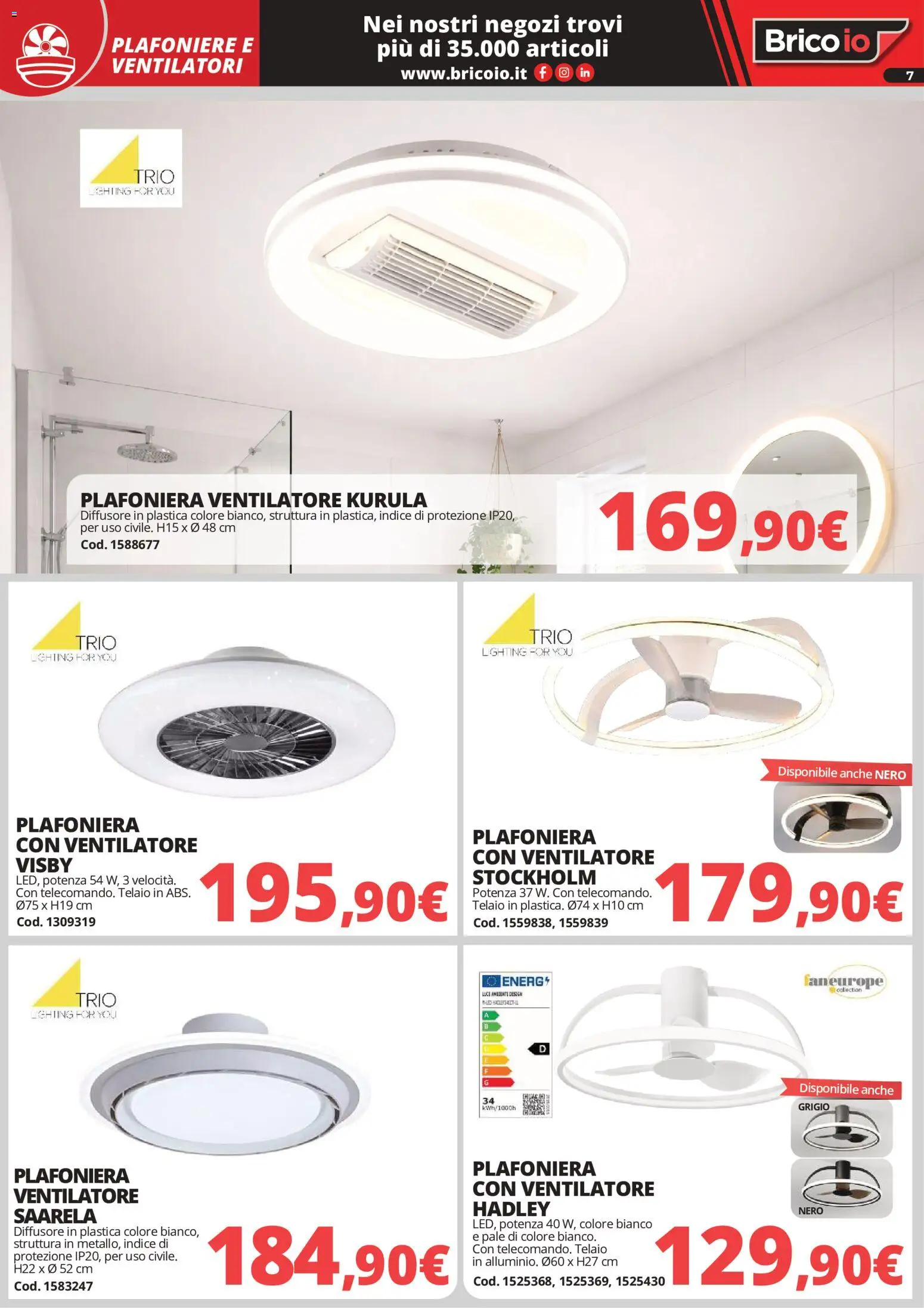 Volantino Brico io del 01/05/2026 | Pagina: 7 | Prodotti: Ventilatore