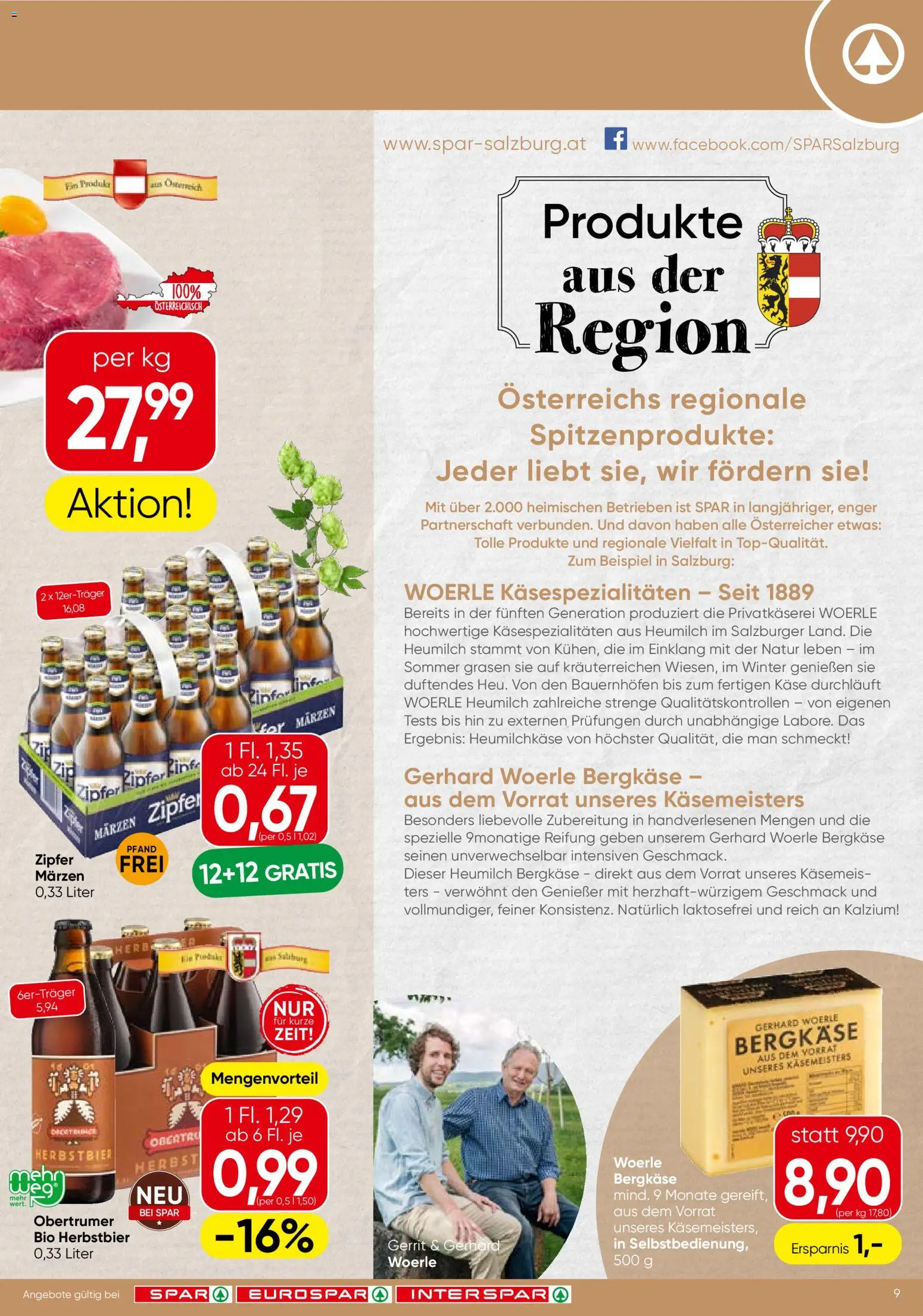 Spar - Flugblatt gültig ab 27.08.2026 | Seite: 9