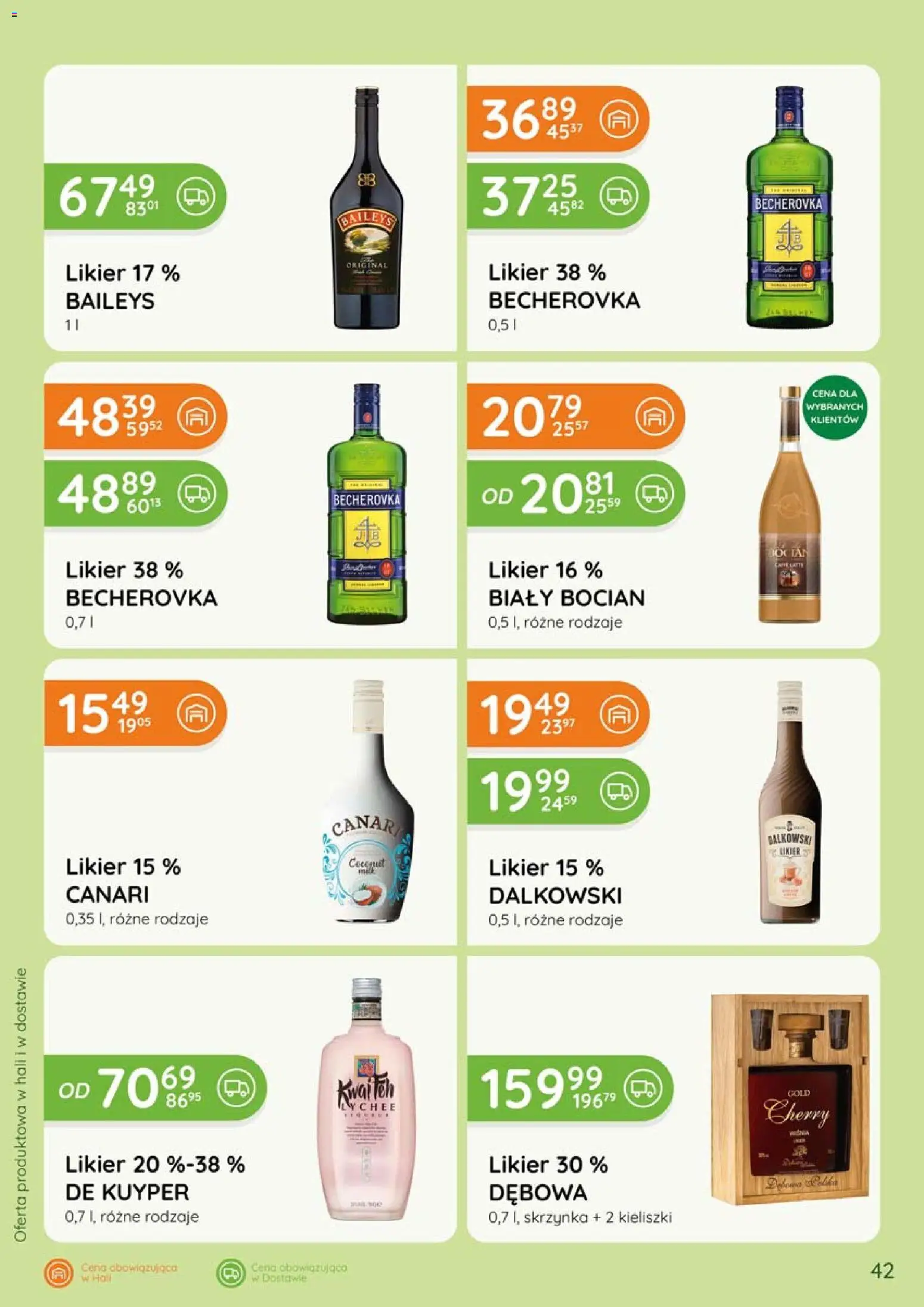 Eurocash gazetka - Katalog Alkoholowy od 01.06.2026 | Strona: 42 | Produkty: Baileys, Becherovka