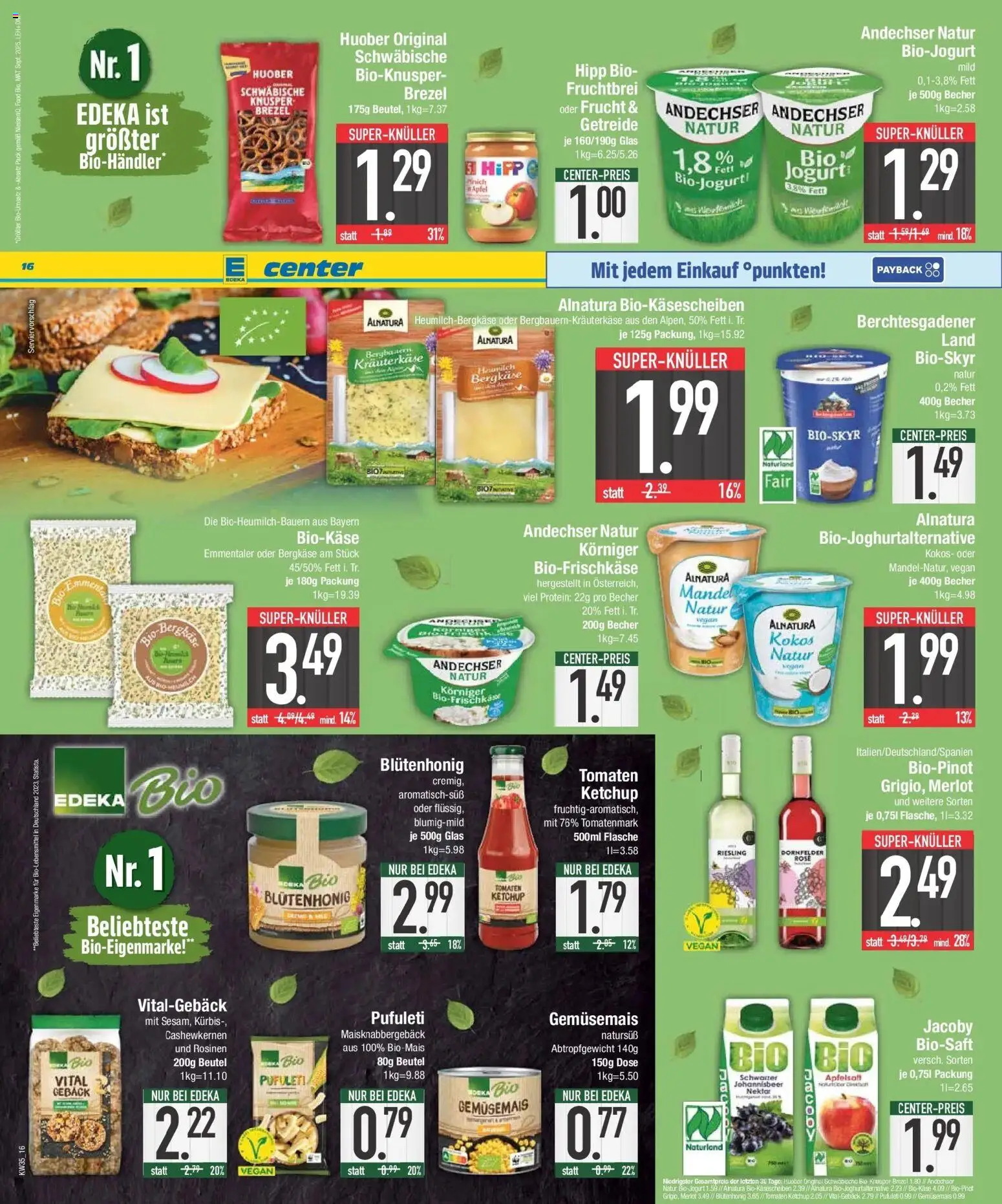 Edeka Prospekt Kolbermoor (ab 24.08.2026) » Angebote Online | Seite: 16 | Produkte: Äpfel, Tomaten, Apfelsaft, Rosinen