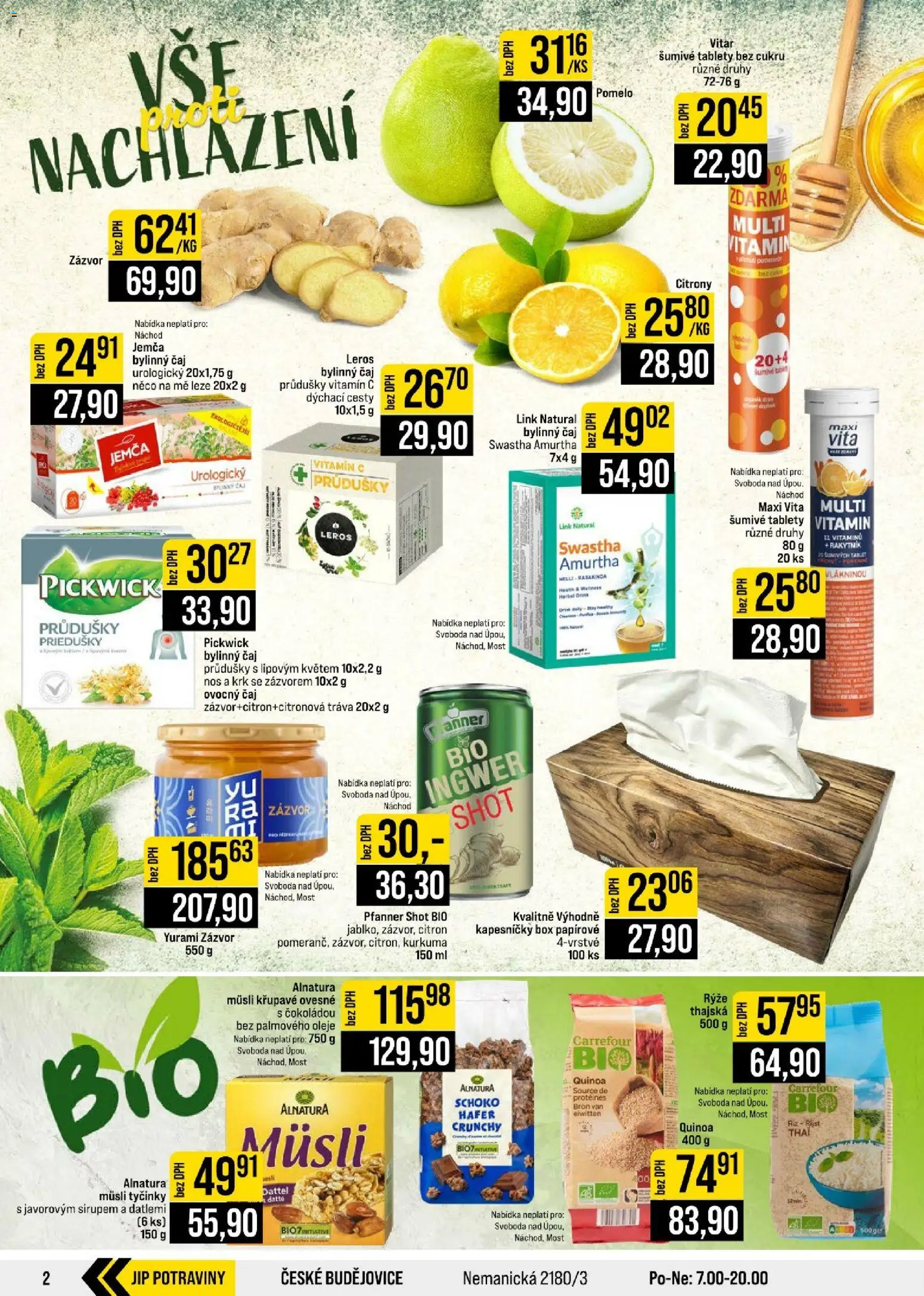 Jip leták - Cash & Carry od 14.10.2026 | Strana: 2 | Produkty: Rýže, Bylinný čaj, Zázvor, Potraviny