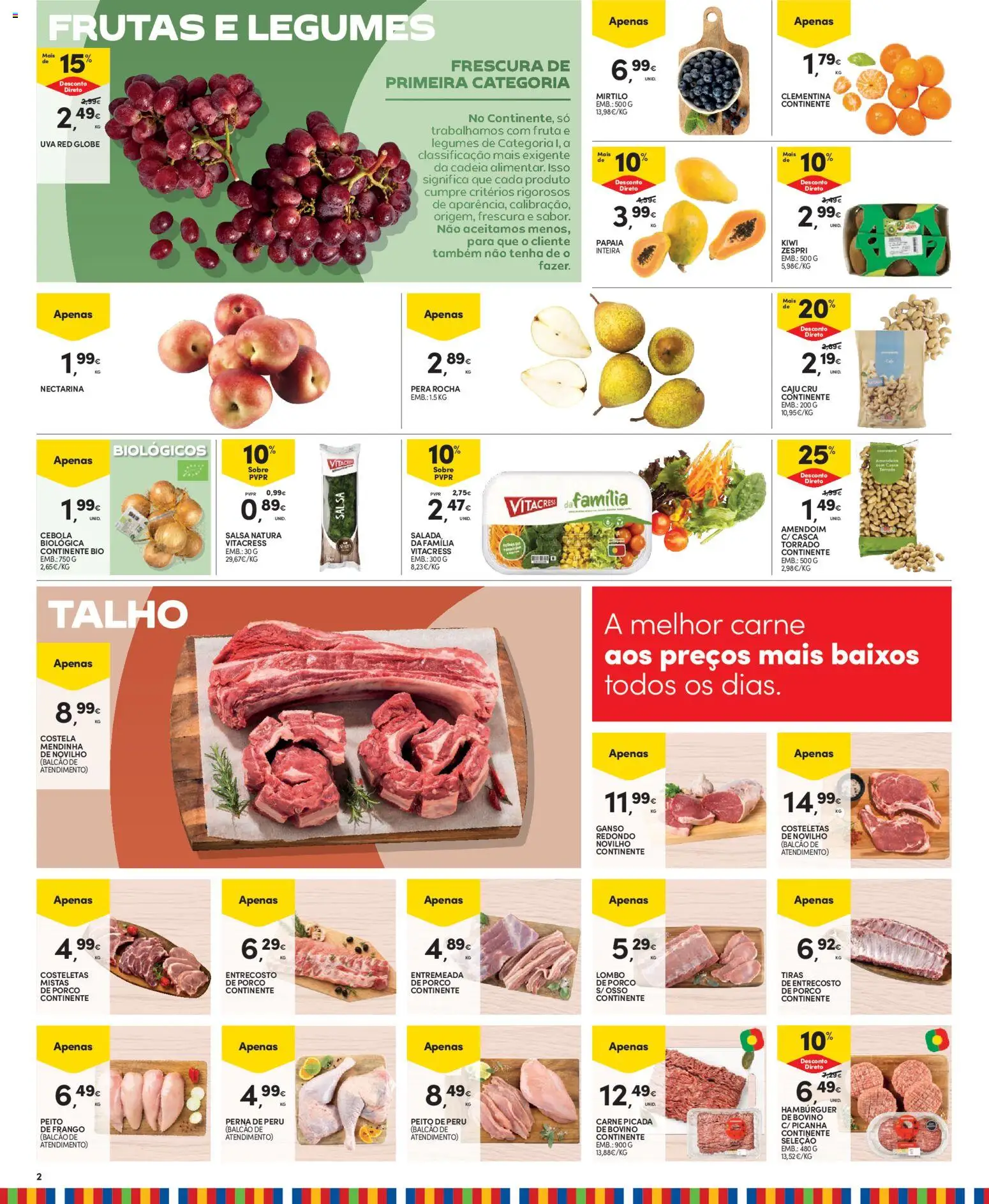 Continente Madeira │ válido de 15/09/2026 | Página: 2 | Produtos: Peito de peru, Entremeada, Carne, Caju