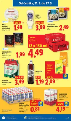 Lidl katalog akcije – veljaven od 21.05.2026 | Stran: 11 | Izdelki: Kos, Mineralna voda, Voda, Majoneza
