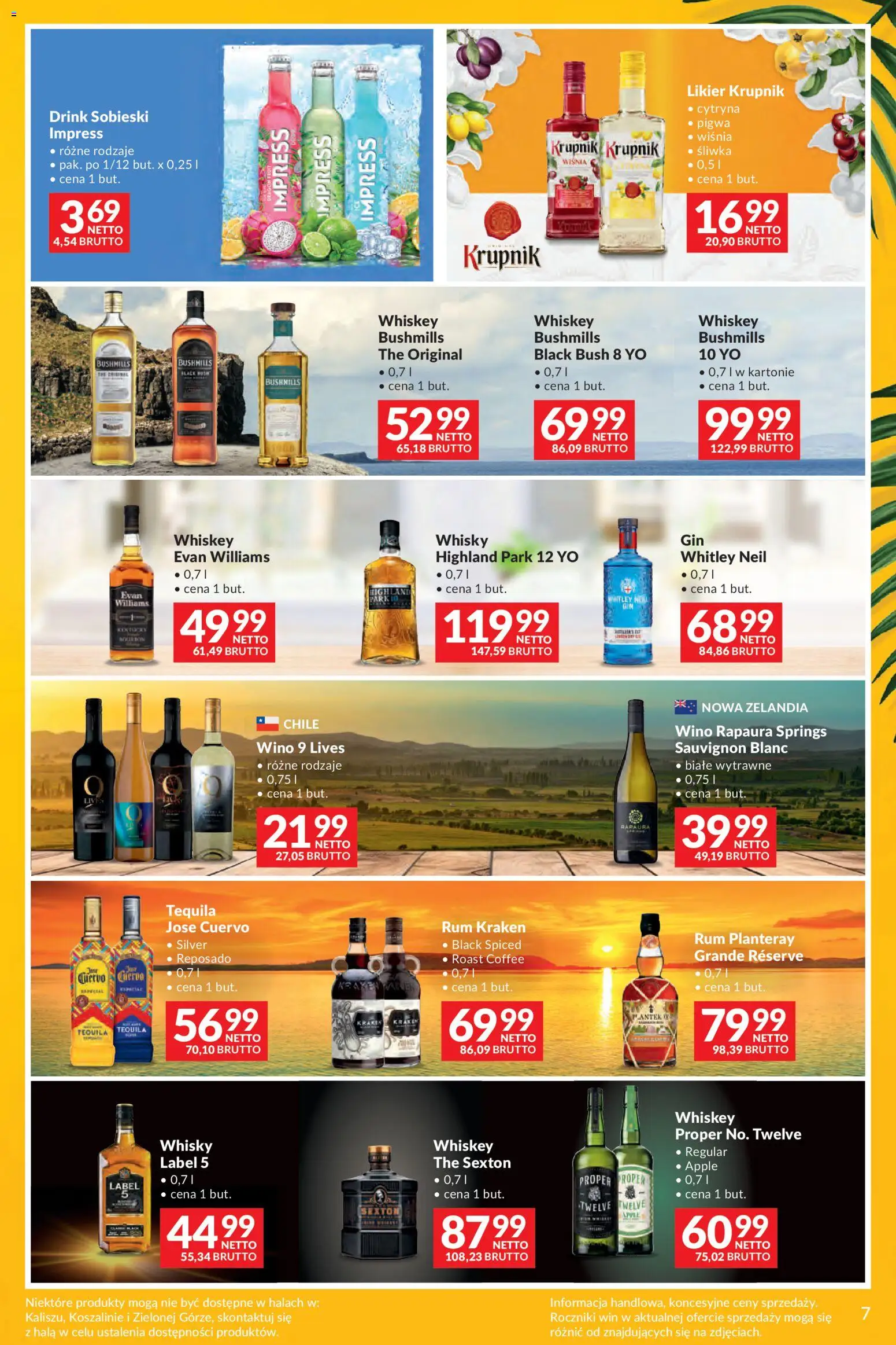 Makro gazetka - Summer drinks od 07.07.2026 | Strona: 7 | Produkty: Cytryna, Pigwa, Rum, Whisky