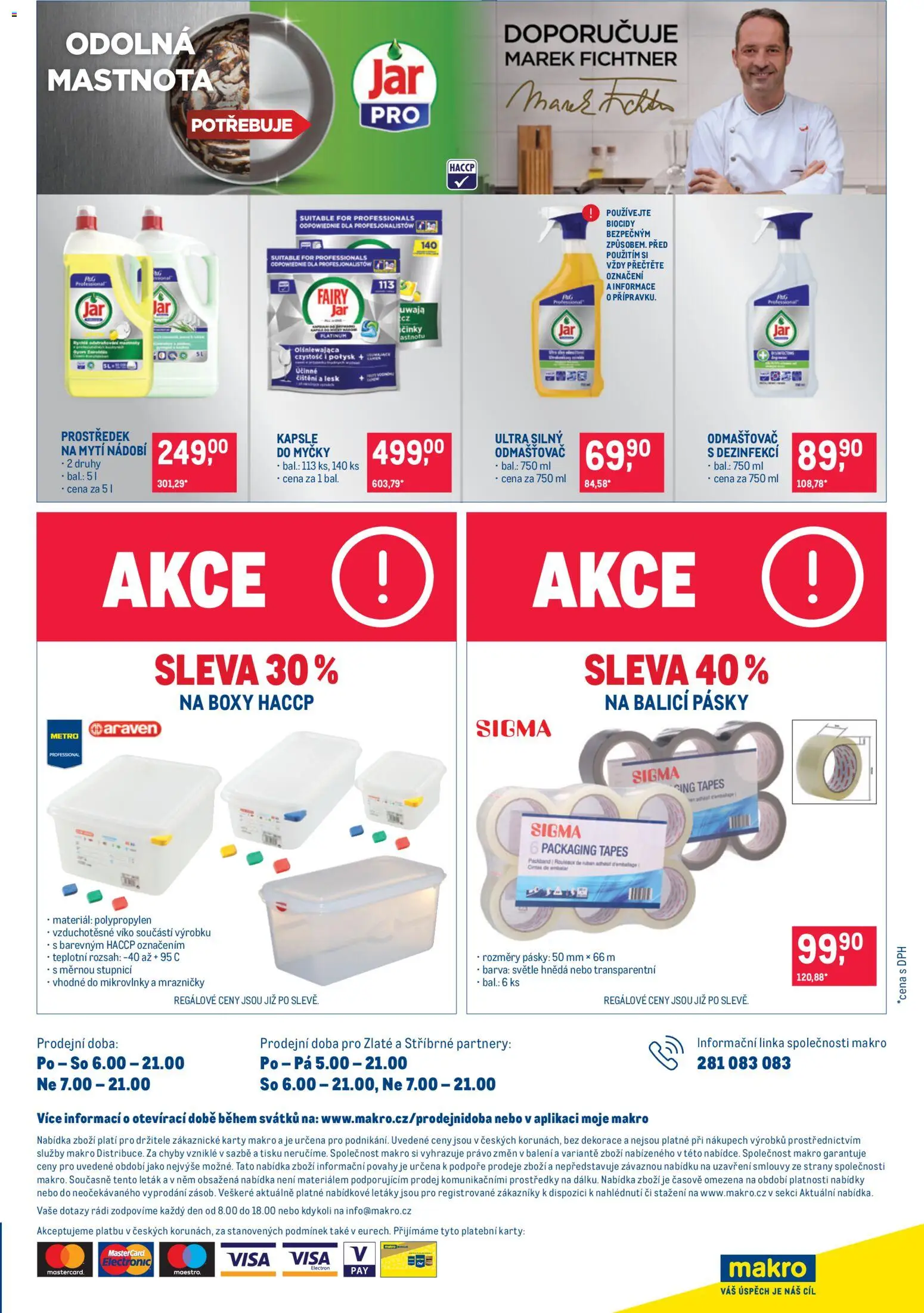 Makro leták - Nepotravinové zboží od 17.06.2026 | Strana: 13 | Produkty: Prostředek na mytí nádobí, Nádobí, Dekorace, Odmašťovač