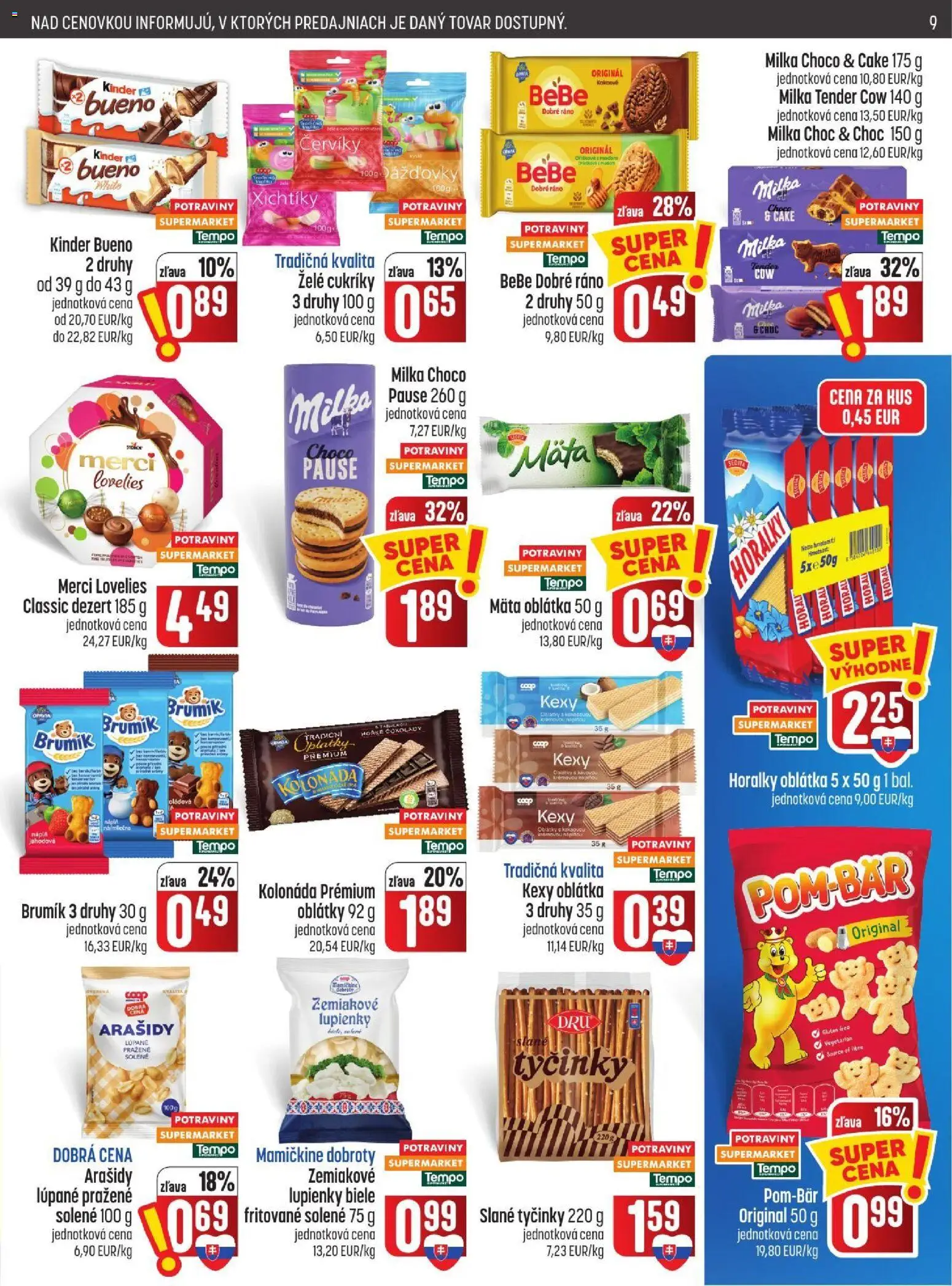 Nové COOP Jednota akcie – leták je platný od 22.10.2026 | Strana: 9