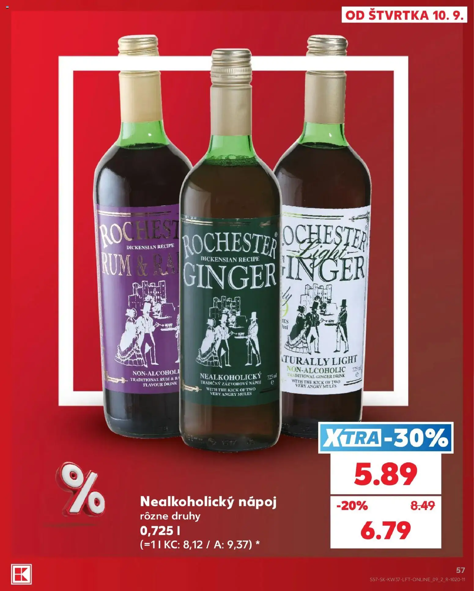 Nové Kaufland akcie – leták je platný od 10.09.2026 | Strana: 57 | Produkty: Rum