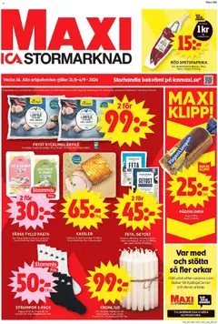 ICA Maxi erbjudanden - Förhandsvisning av reklamblad från butik ICA Maxi aktuell från 31/08/2026