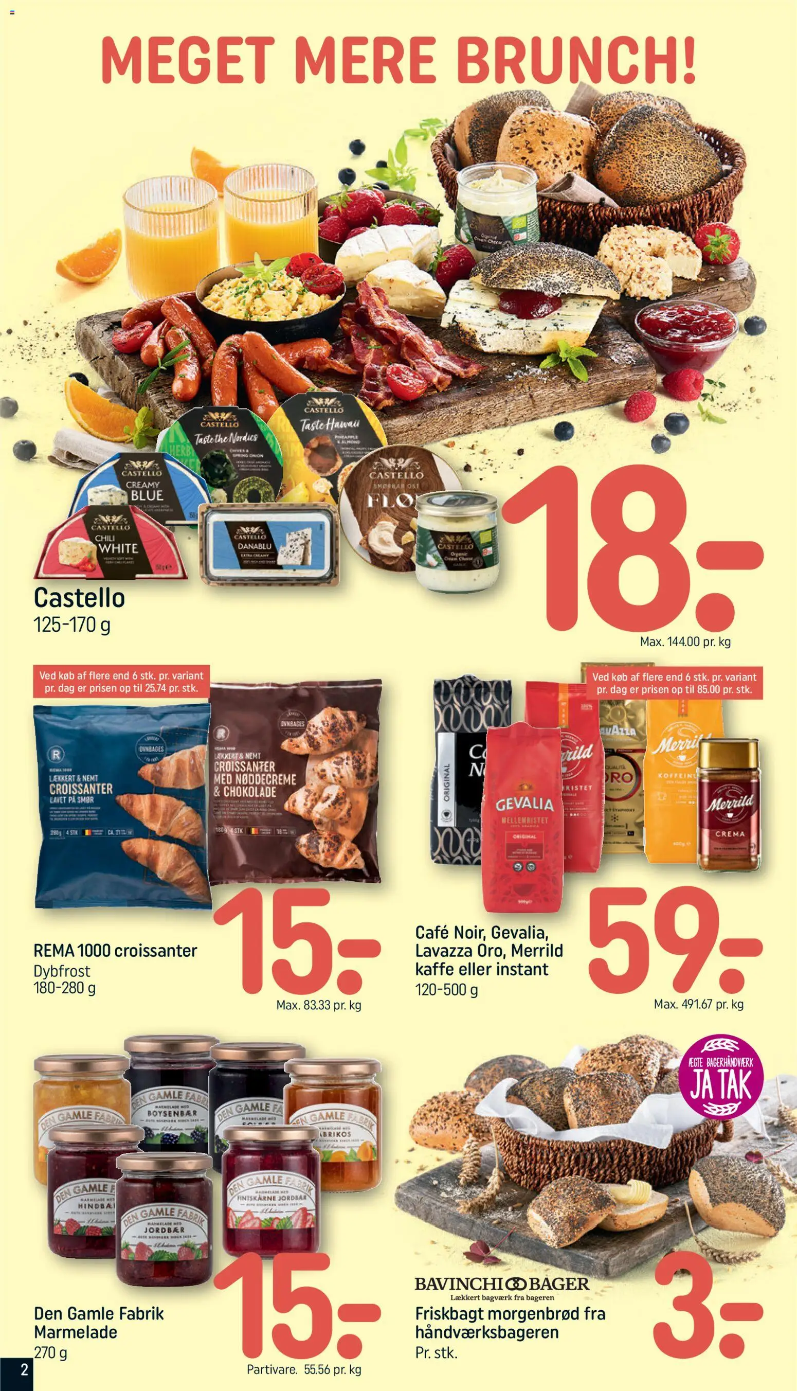 Rema 1000 tilbudsavis – gyldig fra 19/07/2026 | Side: 2 | Produkter: Croissanter, Smør, Ost, Chokolade