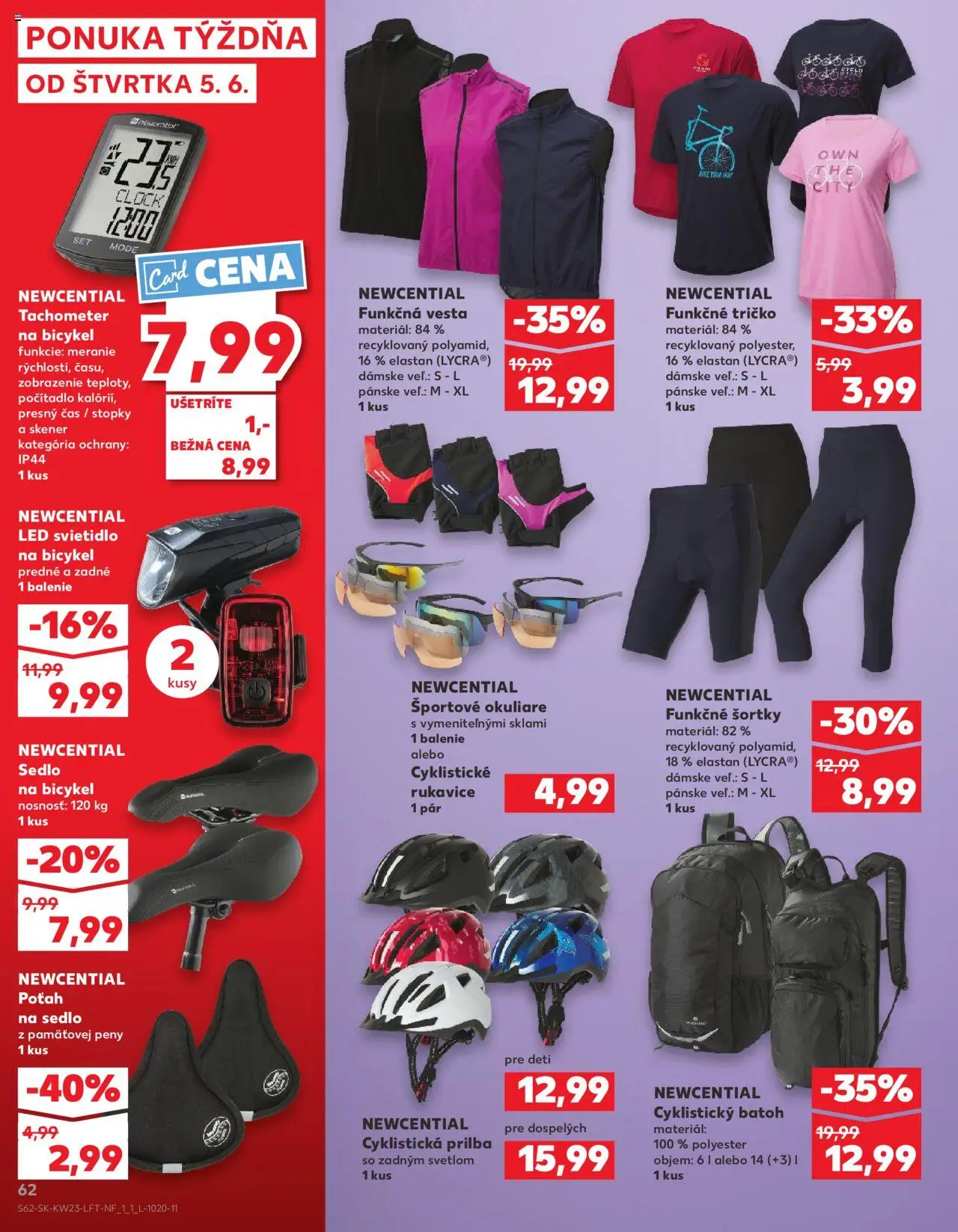 Nové Kaufland akcie – leták je platný od 05.06.2025 | Strana: 62 | Produkty: Svietidlo, Led, Tričko