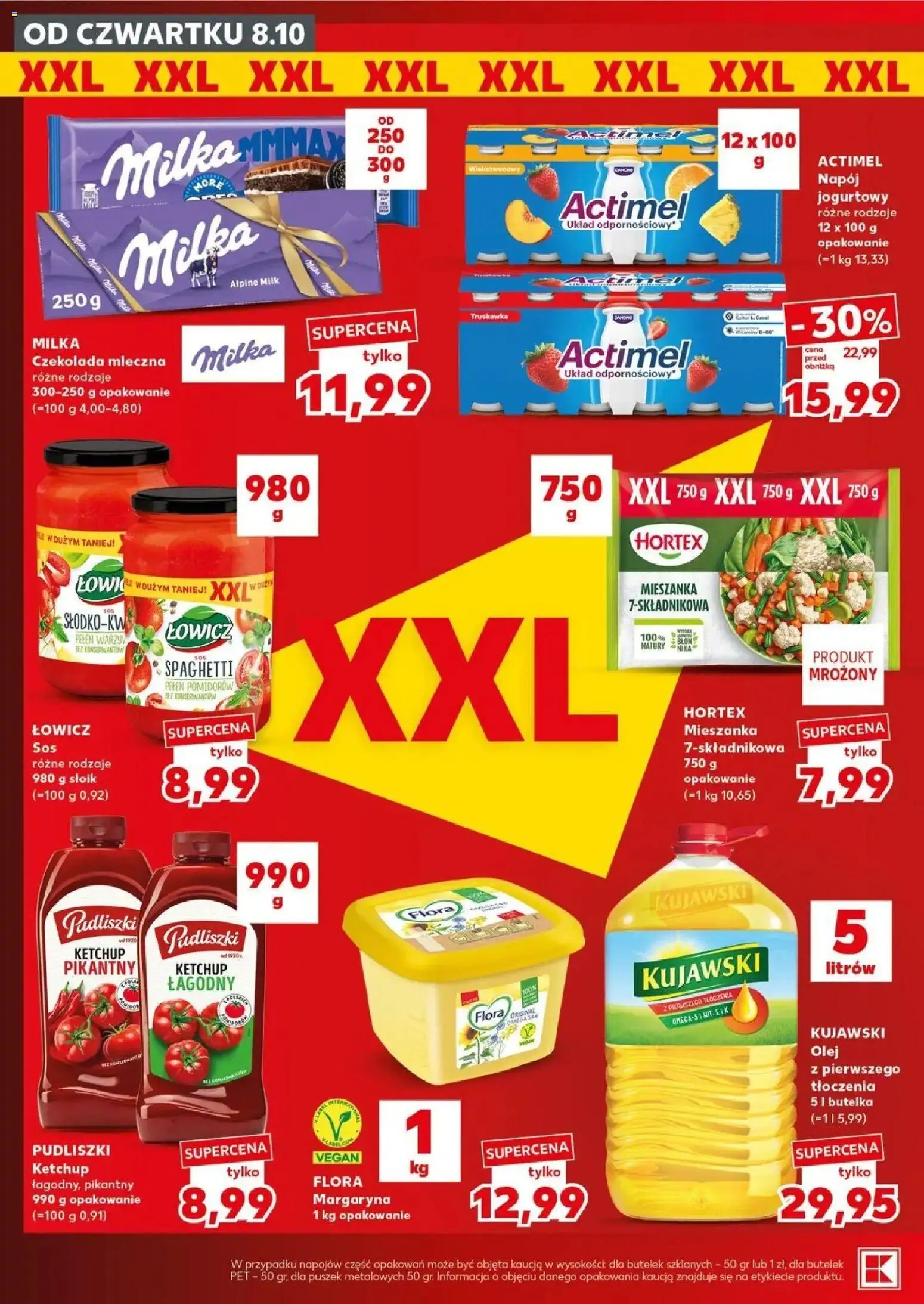 Kaufland gazetka - Super sobota od 08.10.2026 - od jutra PDF | Strona: 16 | Produkty: Spaghetti, Ketchup, Olej, Czekolada