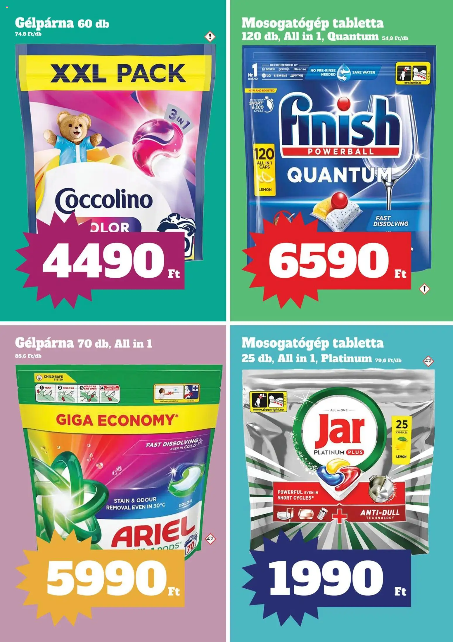 Family Diszkont akciós ujság - amely érvényes a következő dátumtól: 04.06.2026 | Oldal: 26 | Termékek: Ariel, Coccolino, Mosogatógép, Mosogatógép tabletta