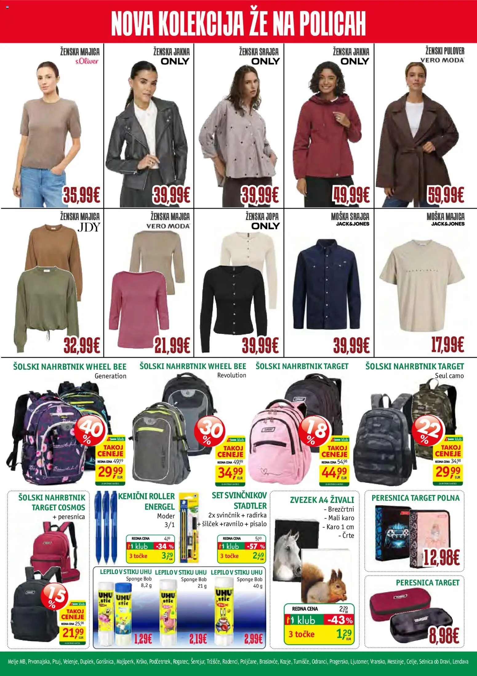 Novi Jager katalog ponudbe – veljaven od 05.08.2026 | Stran: 2 | Izdelki: Svinčnik, Majica, Pulover, Nahrbtnik
