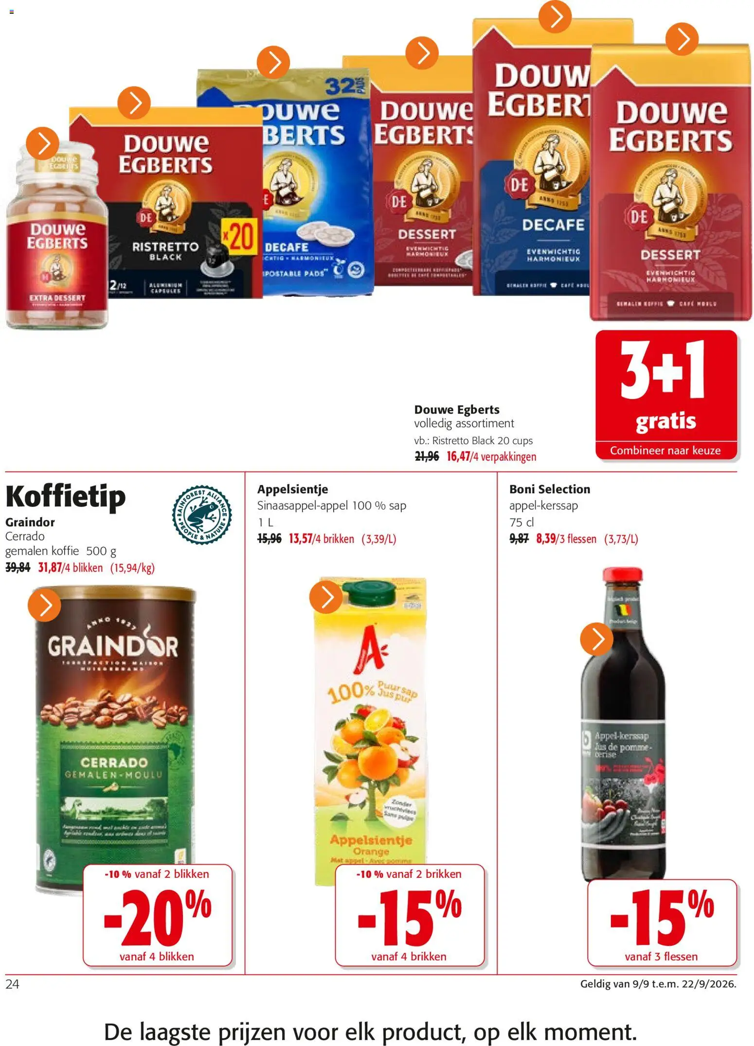 {H1} | Pagina: 24 | Producten: Sap, Dessert, Pads, Koffie