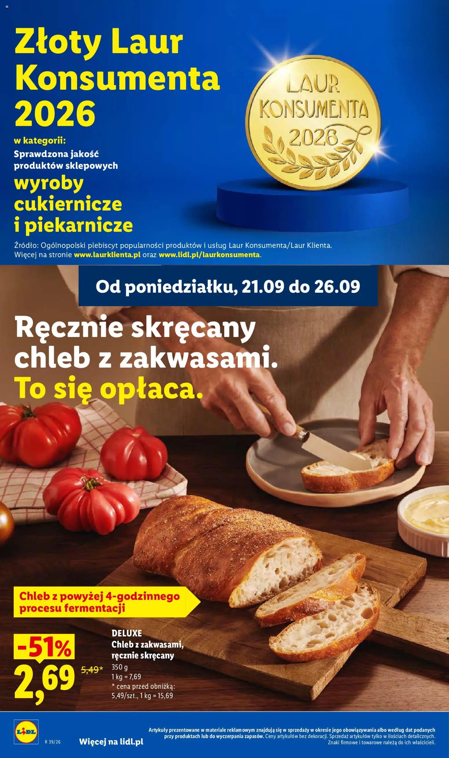 Lidl Polsko leták od 21.09.2026 | Strana: 48 | Produkty: Chléb, Deluxe