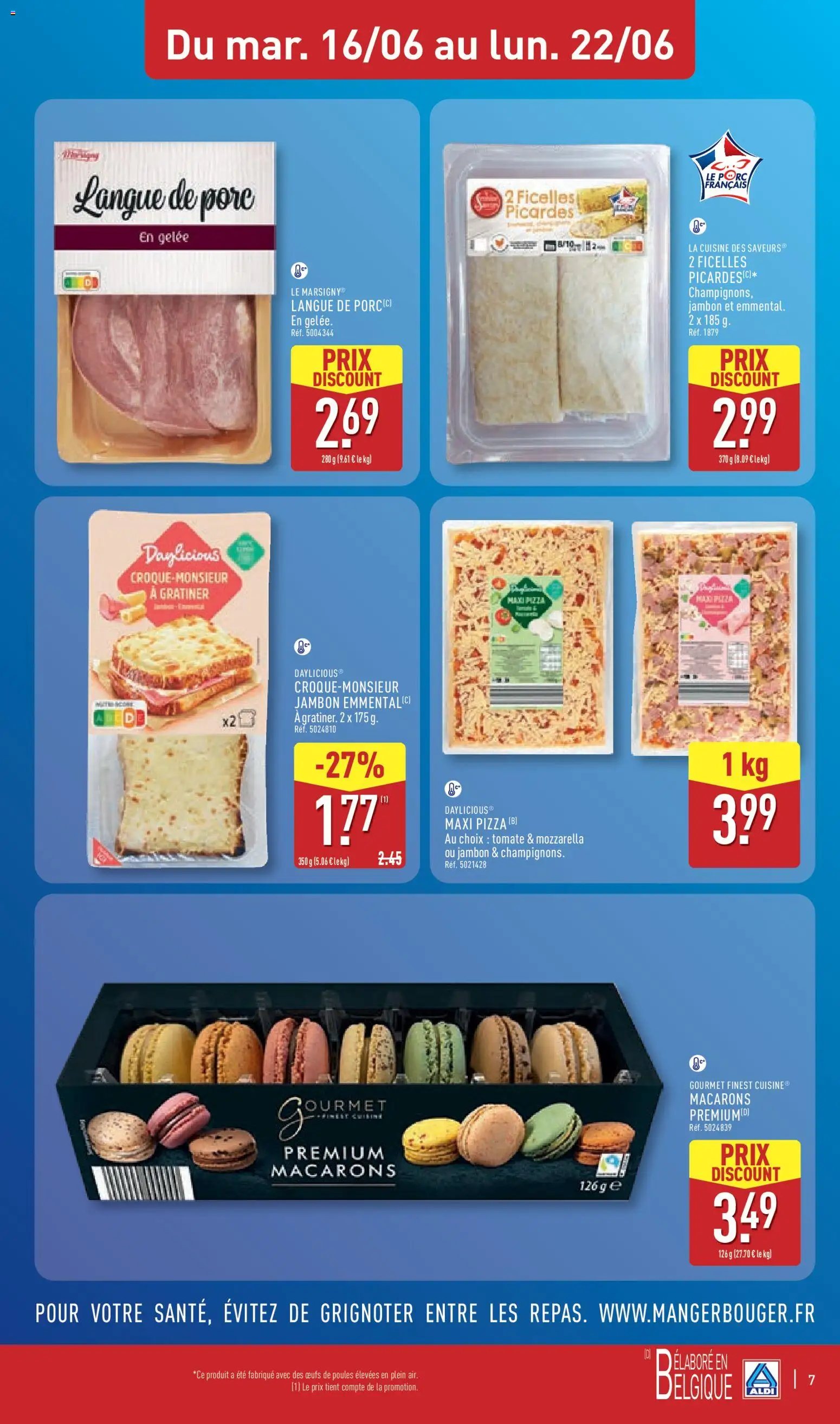 {H1} | Page: 9 | Produits: Œufs, Jambon, Pizza, Gelée