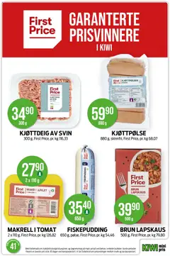 Forhåndsvisning av KJØTT PØLSER, Kjøttpølser 880 g gyldig fra 05/10/2026 | Side: 22
