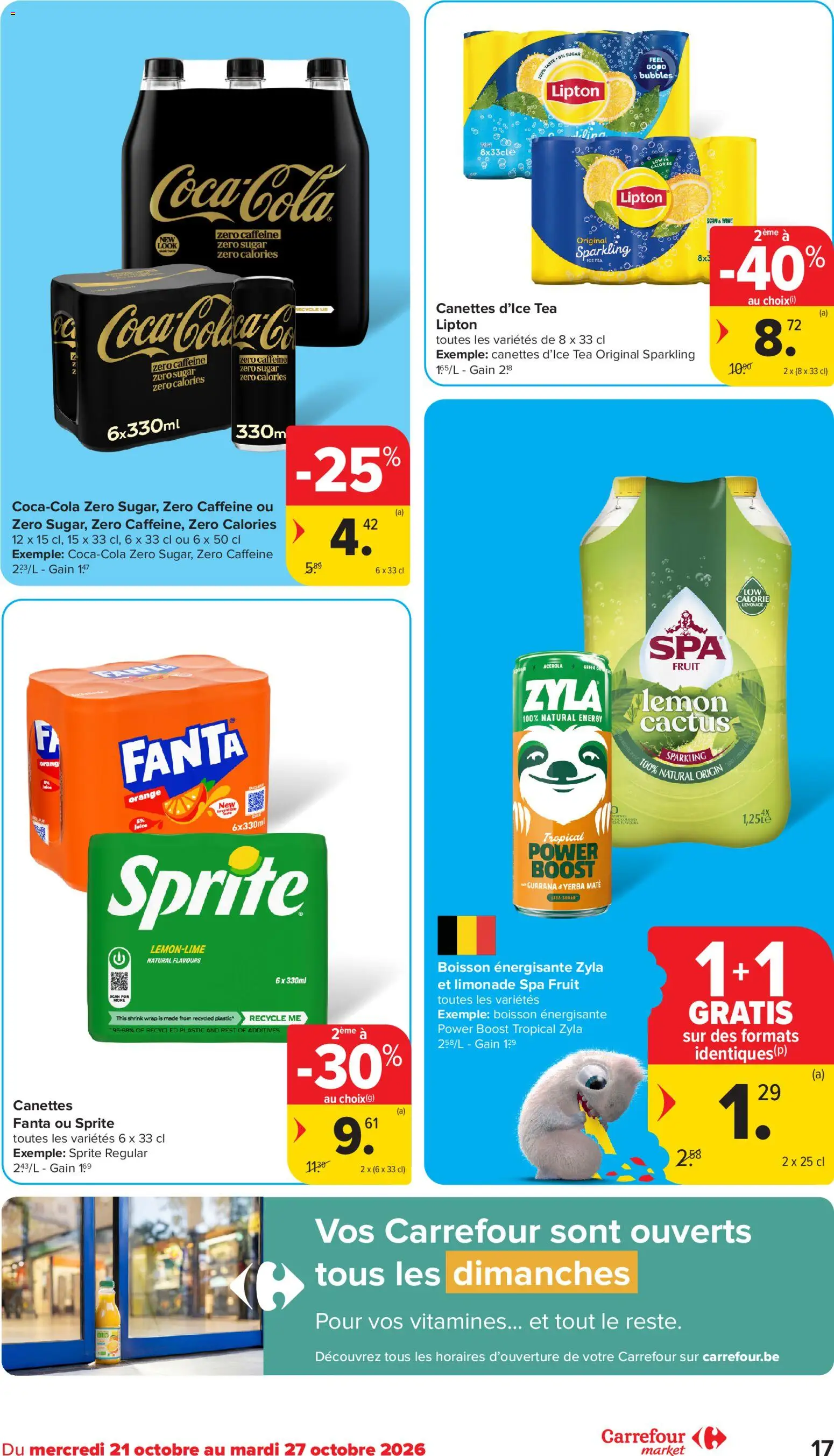 {H1} | Pagina: 17 | Producten: Coca-Cola Zero, Sprite, Boost, Fruit