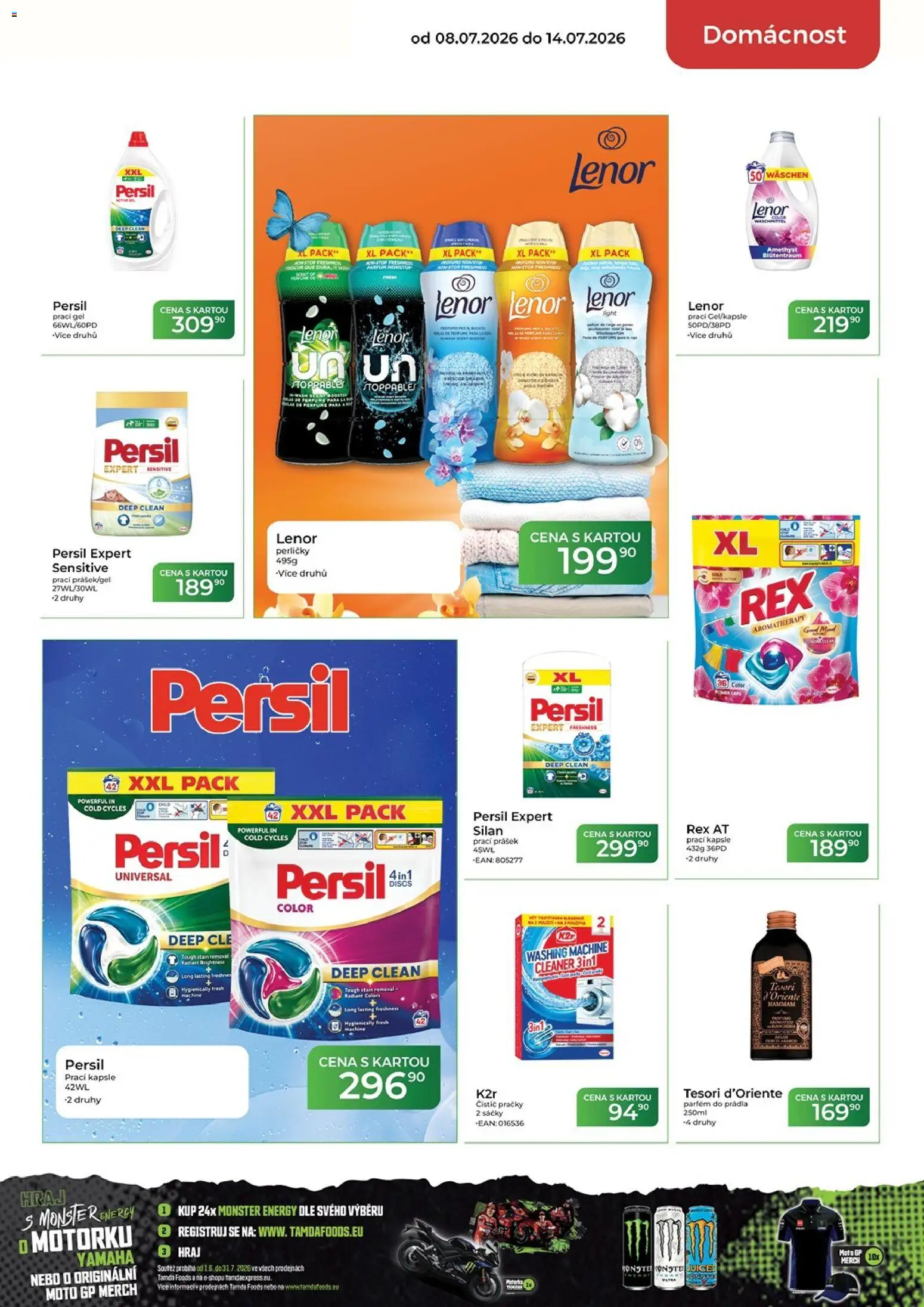 Tamda Foods leták od 08.07.2026 | Strana: 51 | Produkty: Lenor, Monster Energy, Parfém, Persil