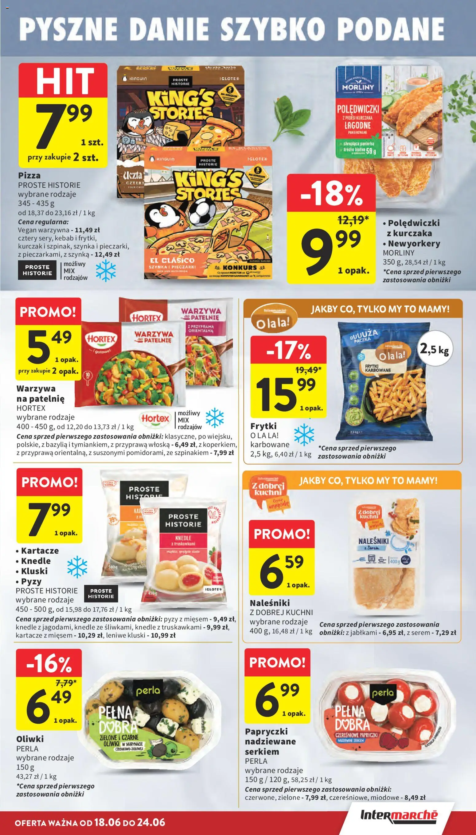 Intermarche gazetka od 18.06.2026 | Strona: 21 | Produkty: Bazylia, Pizza, Knedle, Warzywa