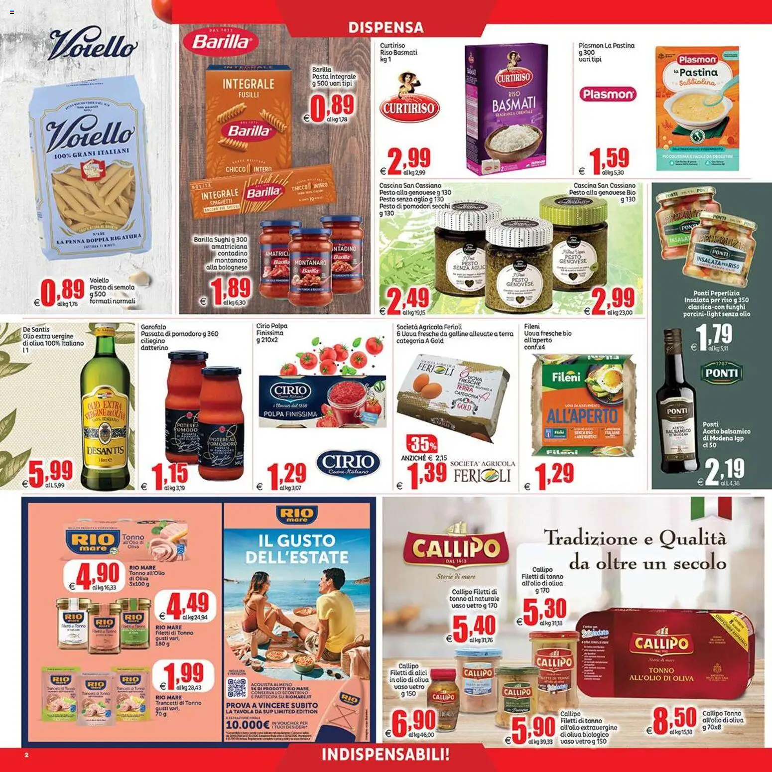 Volantino Elite Supermercati del 21/08/2026 | Pagina: 2 | Prodotti: Riso Basmati, Pomodoro, Pesto, Olio di Oliva