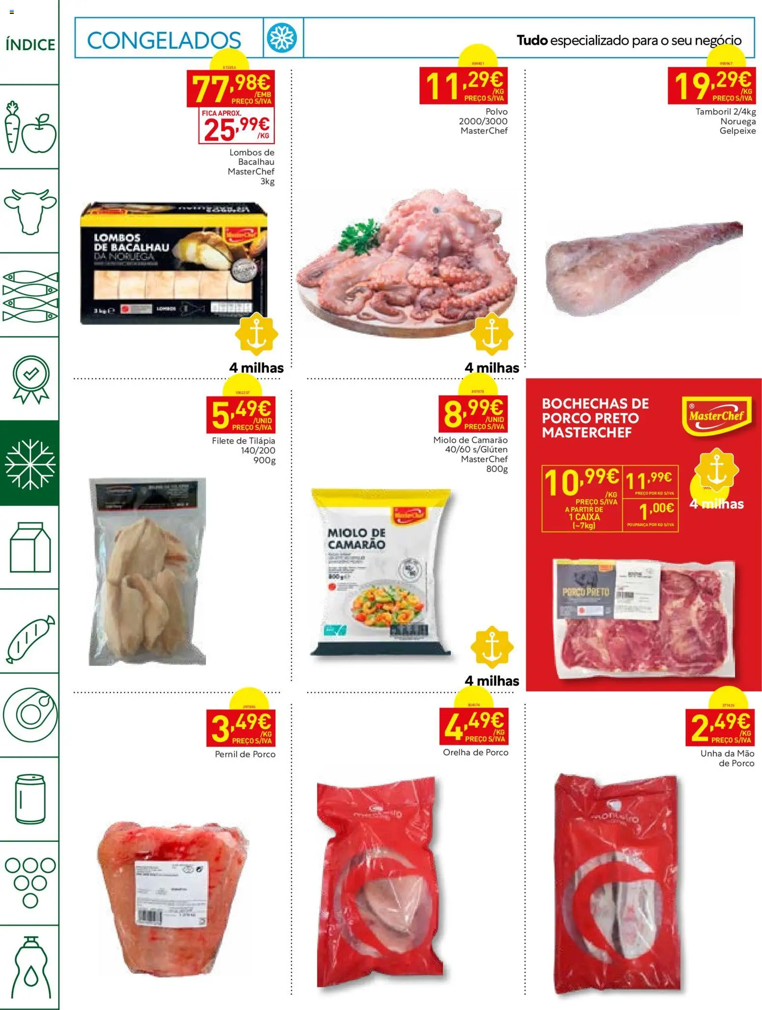 Recheio Horeca │ válido de 22/09/2026 | Página: 10 | Produtos: Bacalhau, Polvo, Caixa, Tamboril