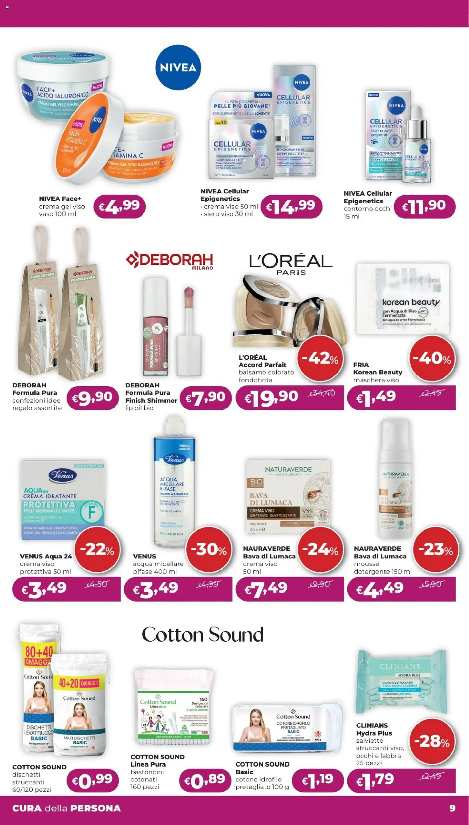 Volantino La Saponeria del 24/09/2026 | Pagina: 9 | Prodotti: Crema, Riso, Detergente, Crema viso
