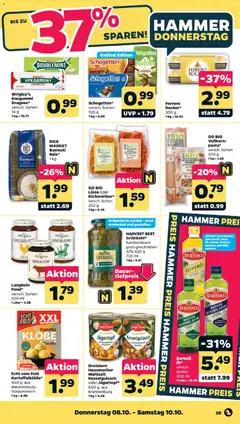 Netto Prospekt ab 05.10.2026 gültig | Seite: 35 | Produkte: Spaghetti, Olivenol, Kartoffeln, Schweinefleisch