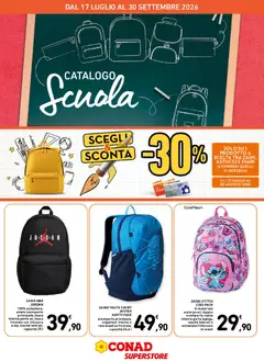Anteprima del volantino Conad volantino Scuola Sicilia valido a partire dal 17/07/2026